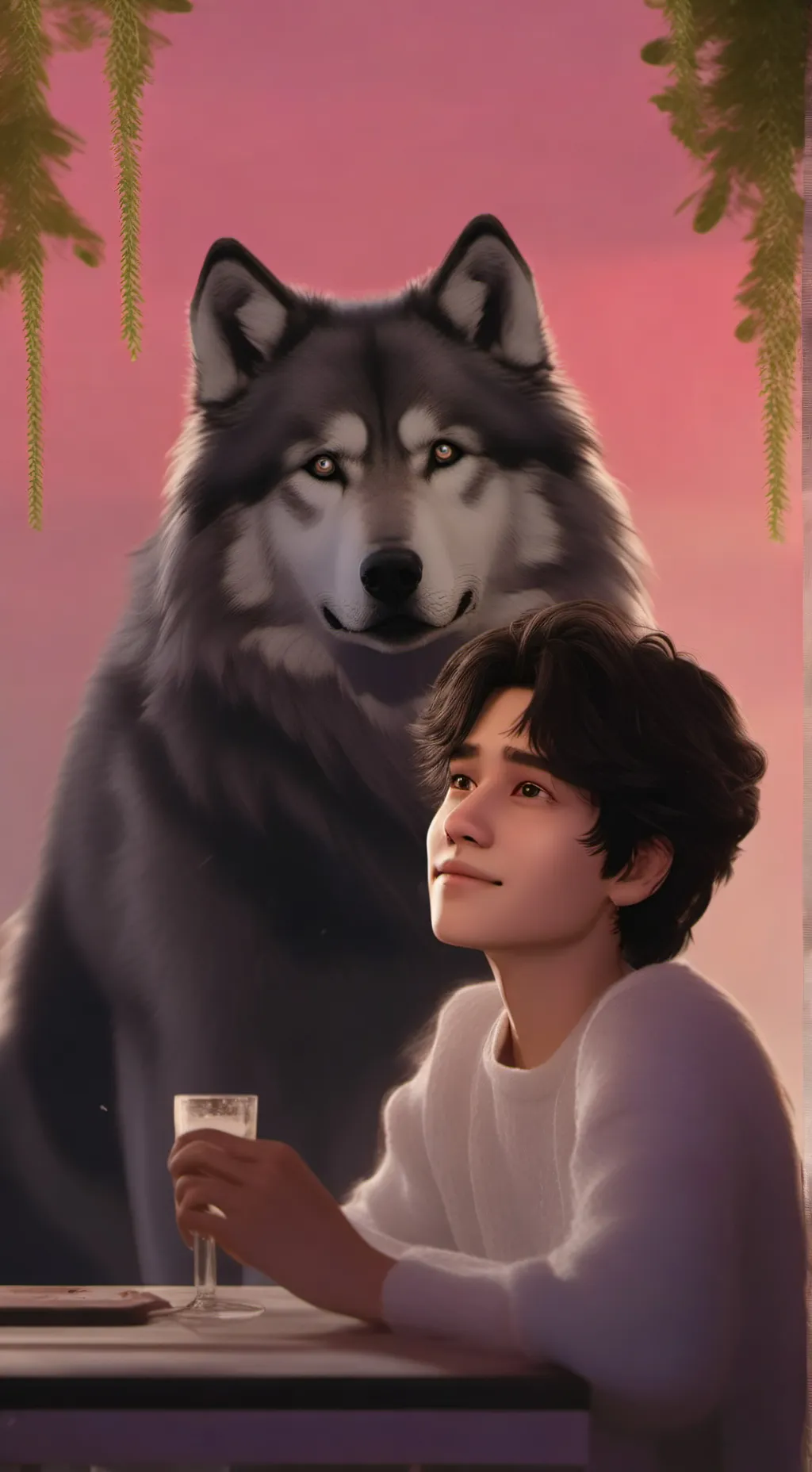 ai character: 🌟 han 🌟 background