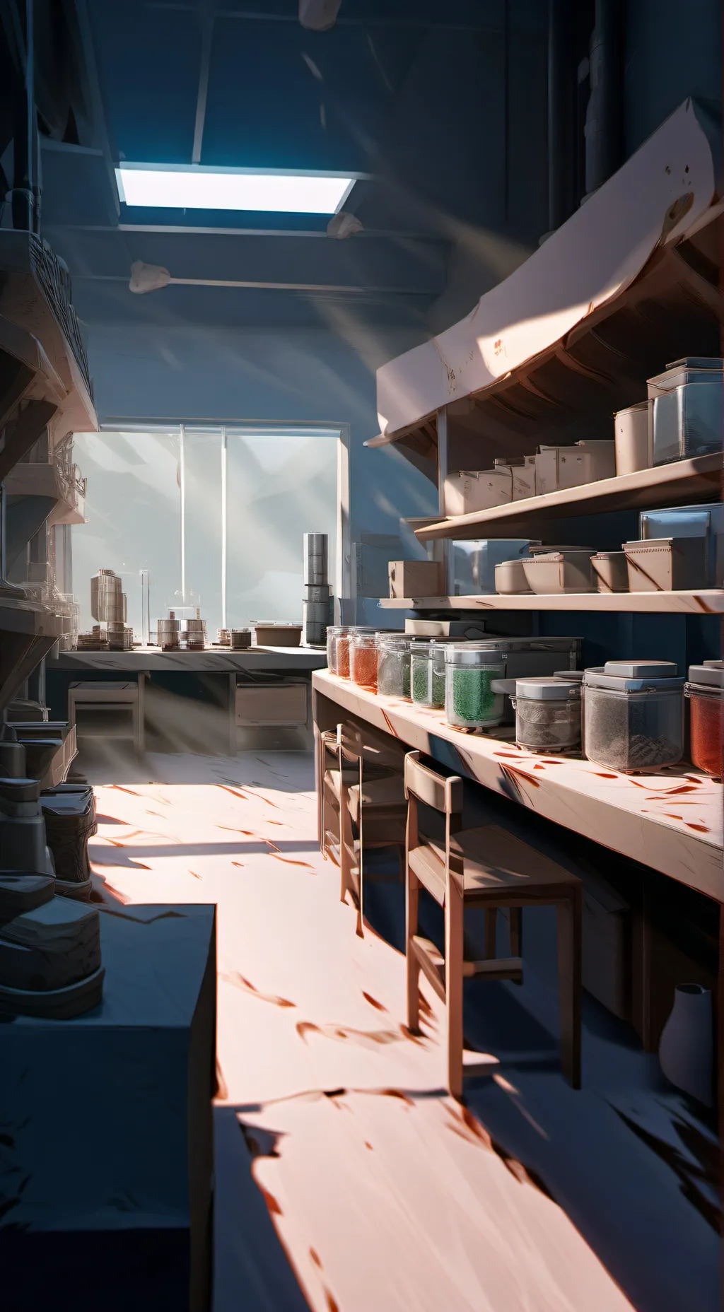 ai character: Turned background