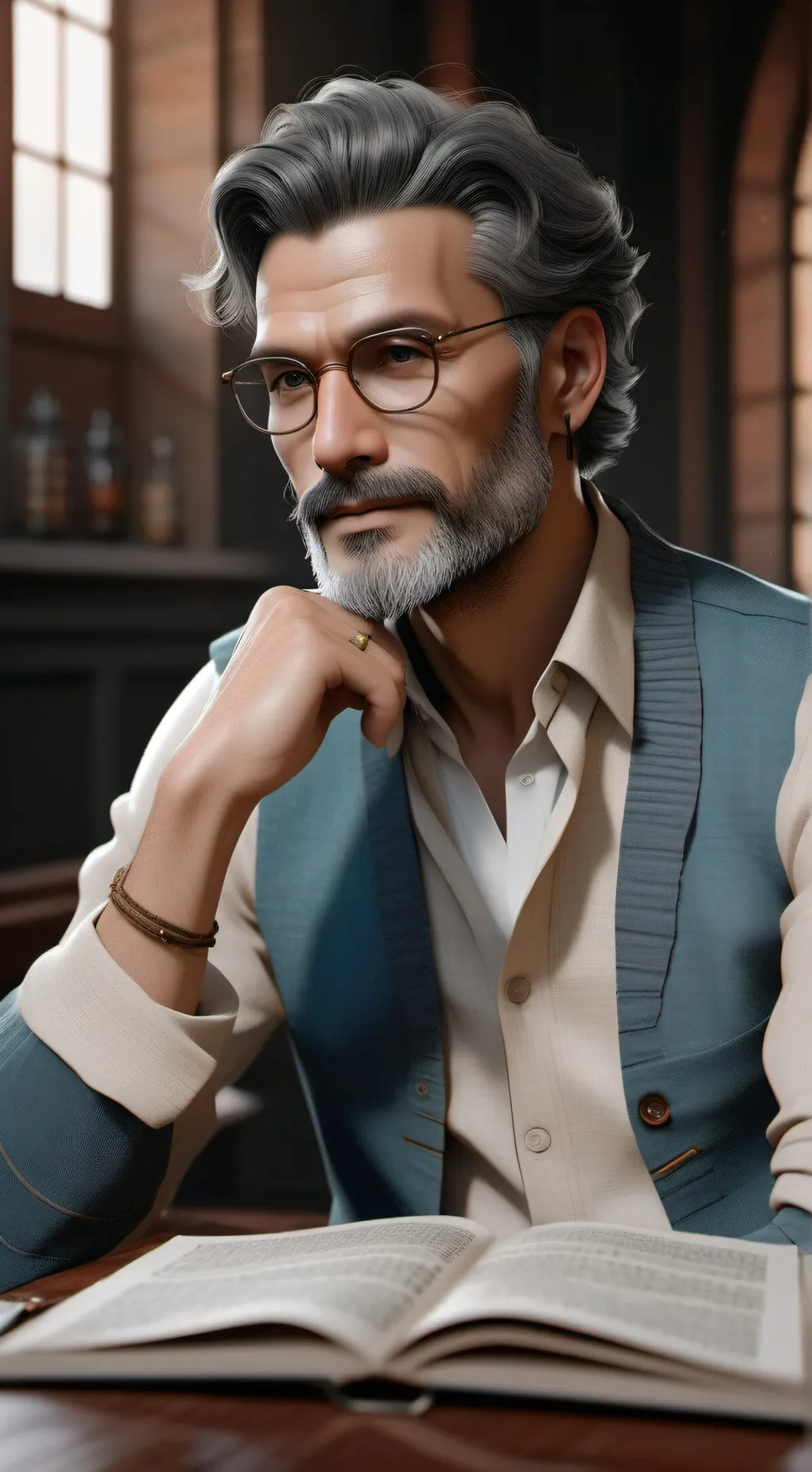 ai character: PROF background