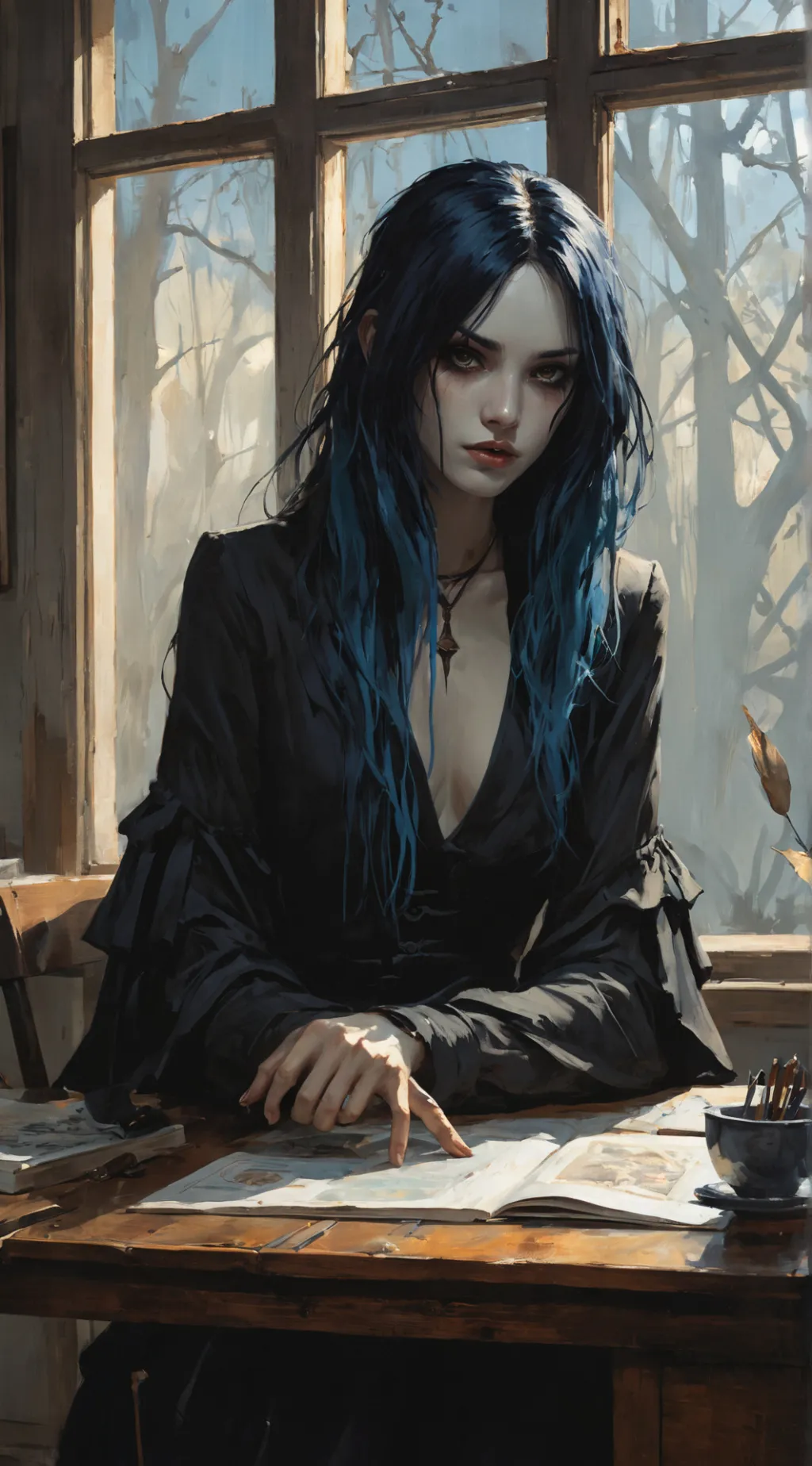 ai character: Mya background