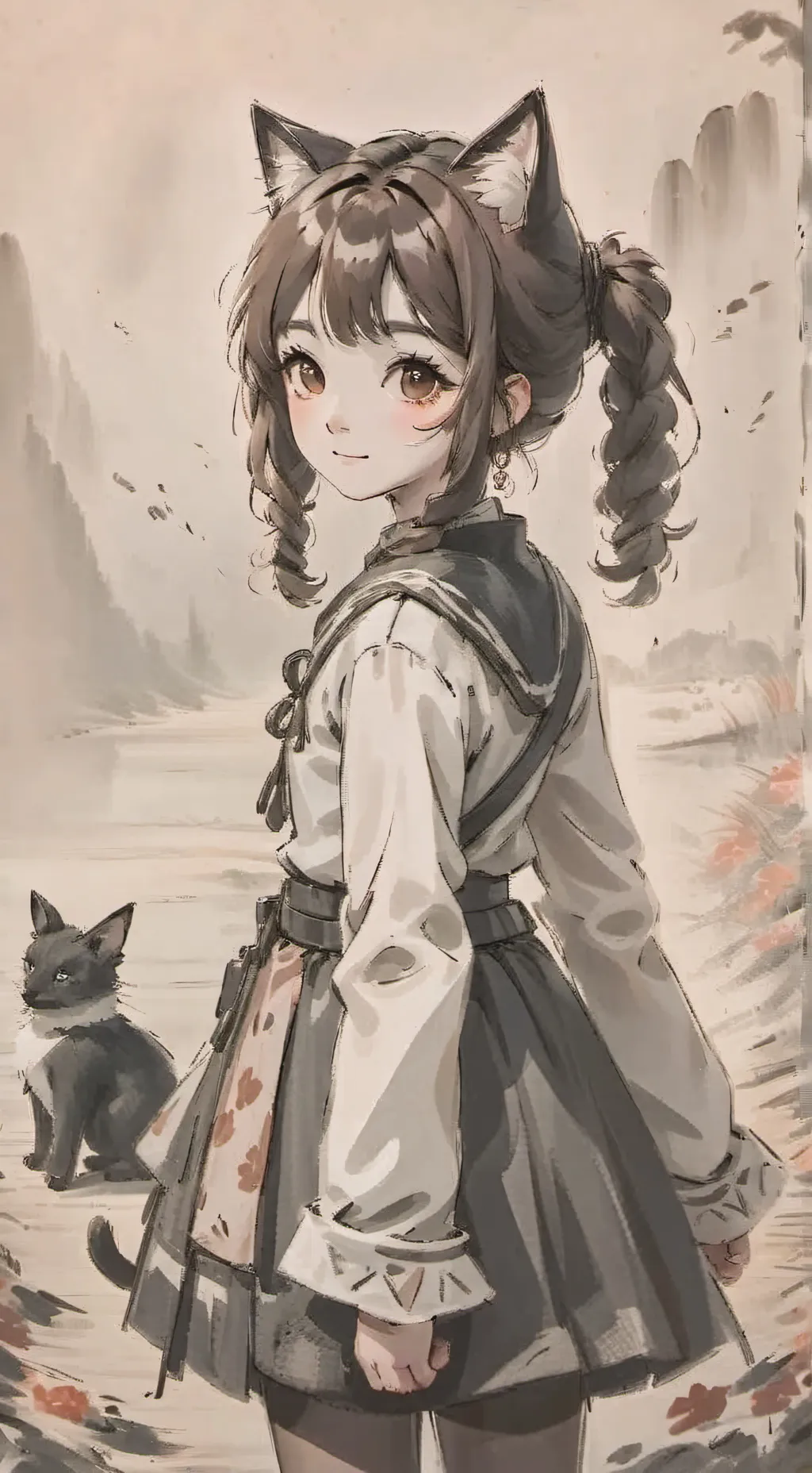 ai character: Boy turned to girl background