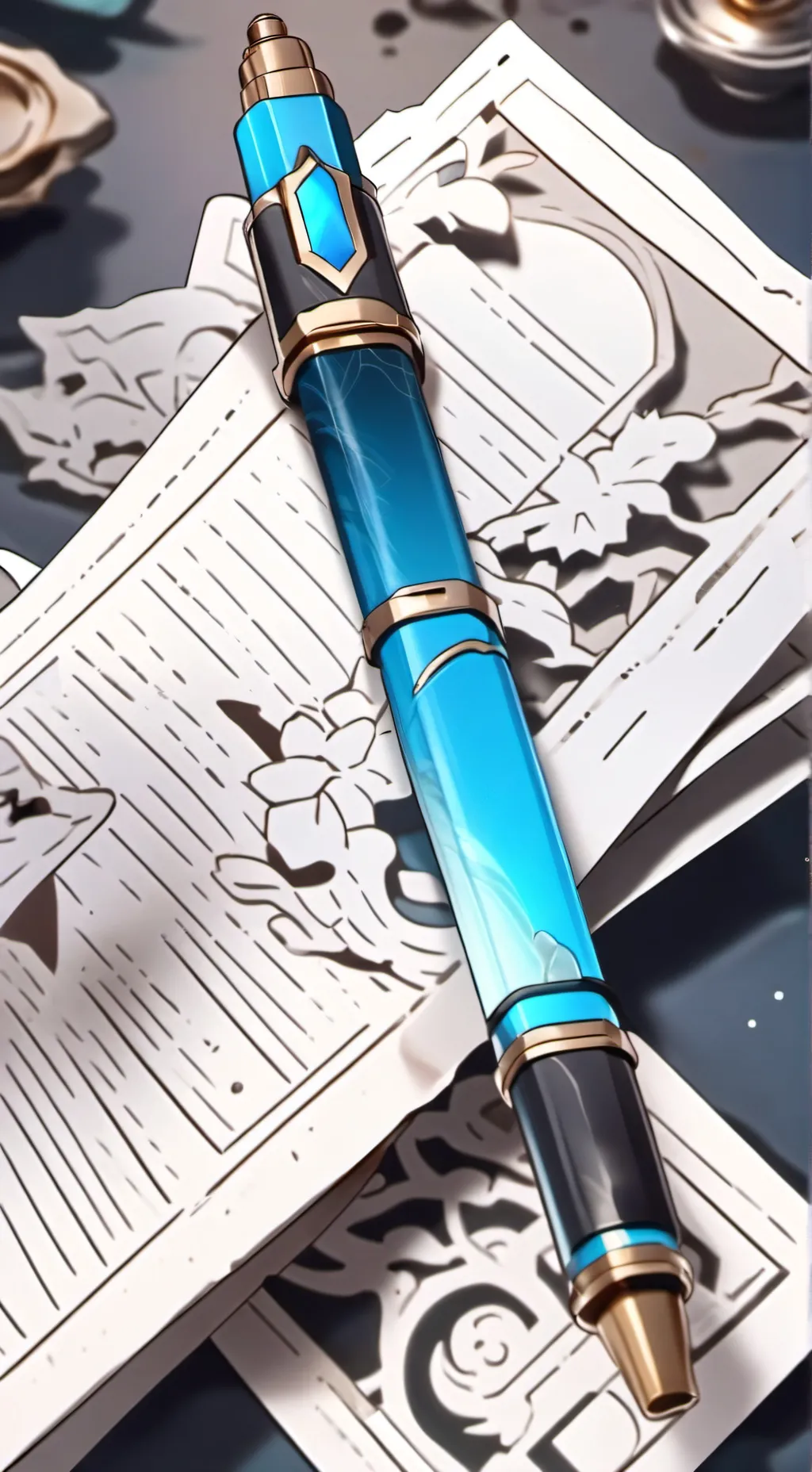 ai character:  Magic pen 🖊️ background