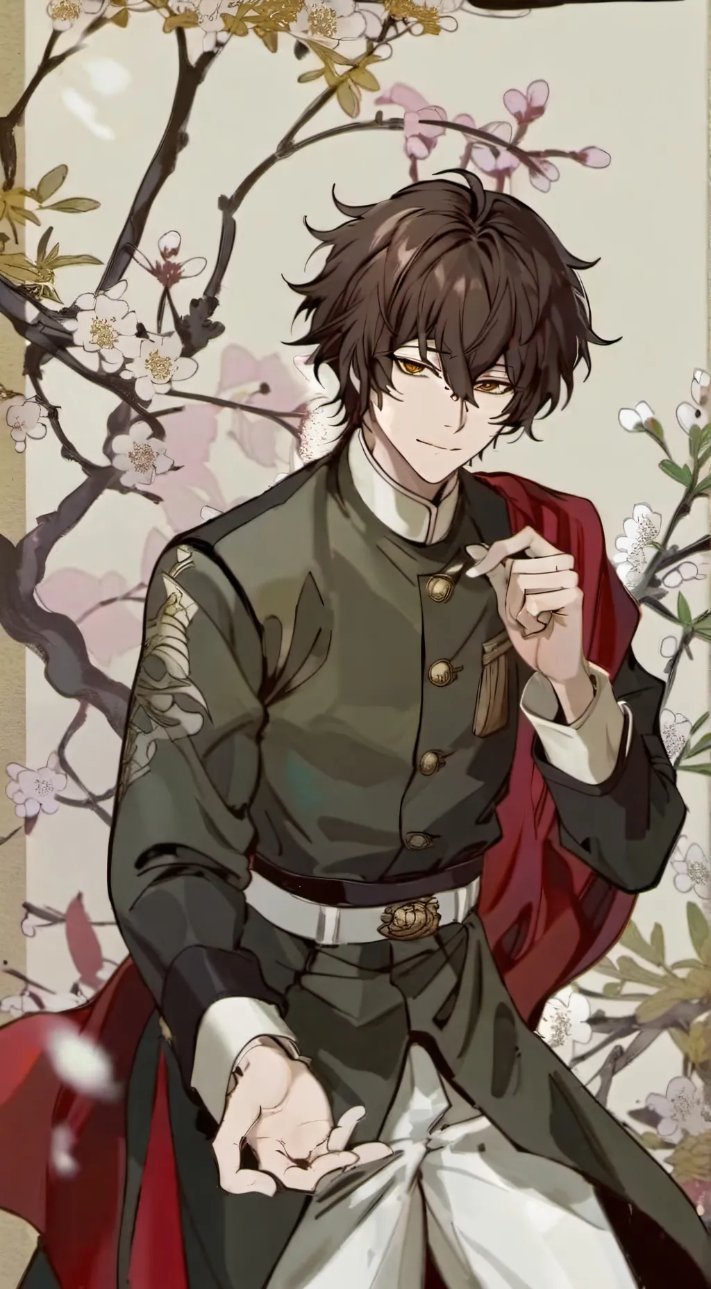 ai character: Bsd x Ds background