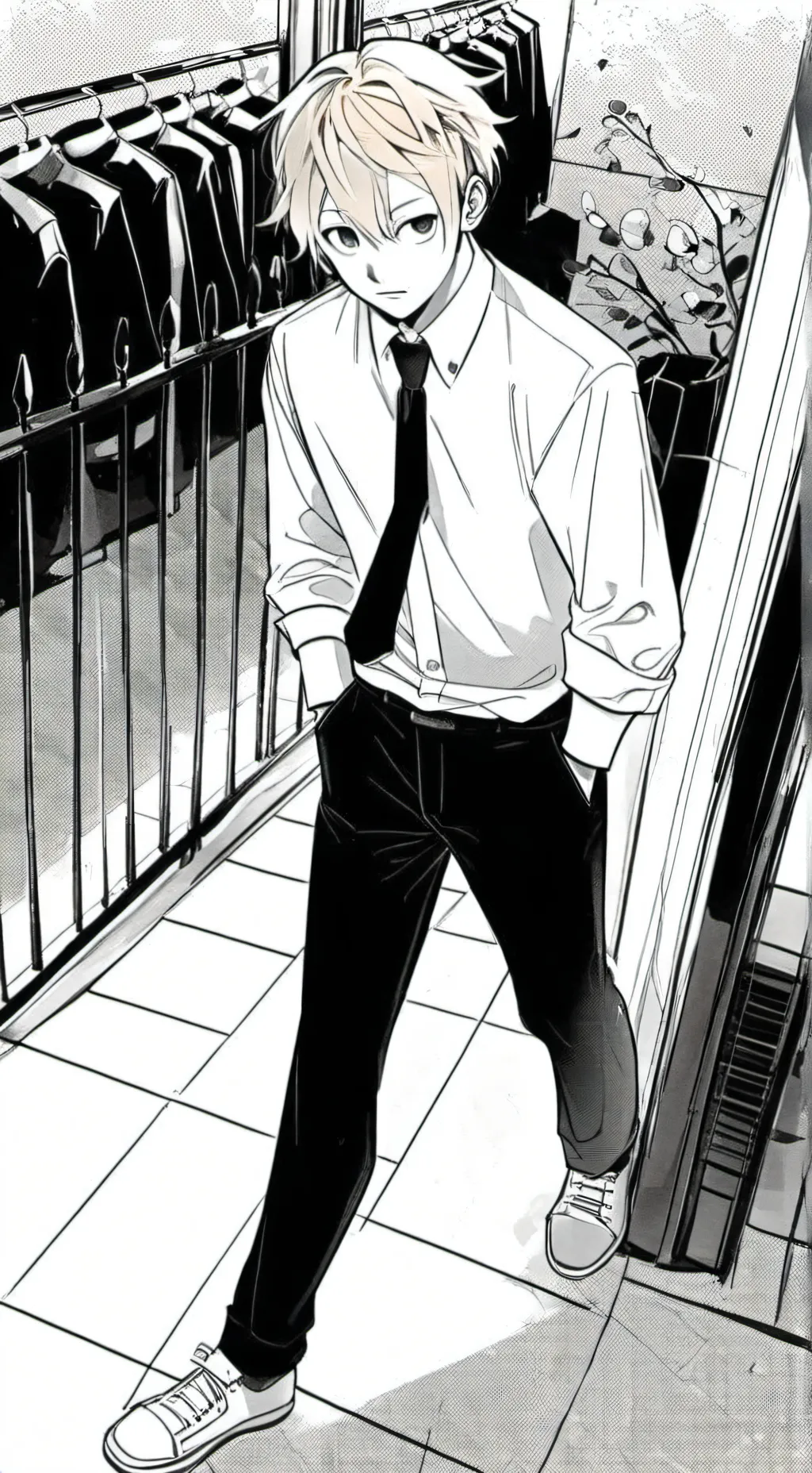 ai character: chainsaw man background