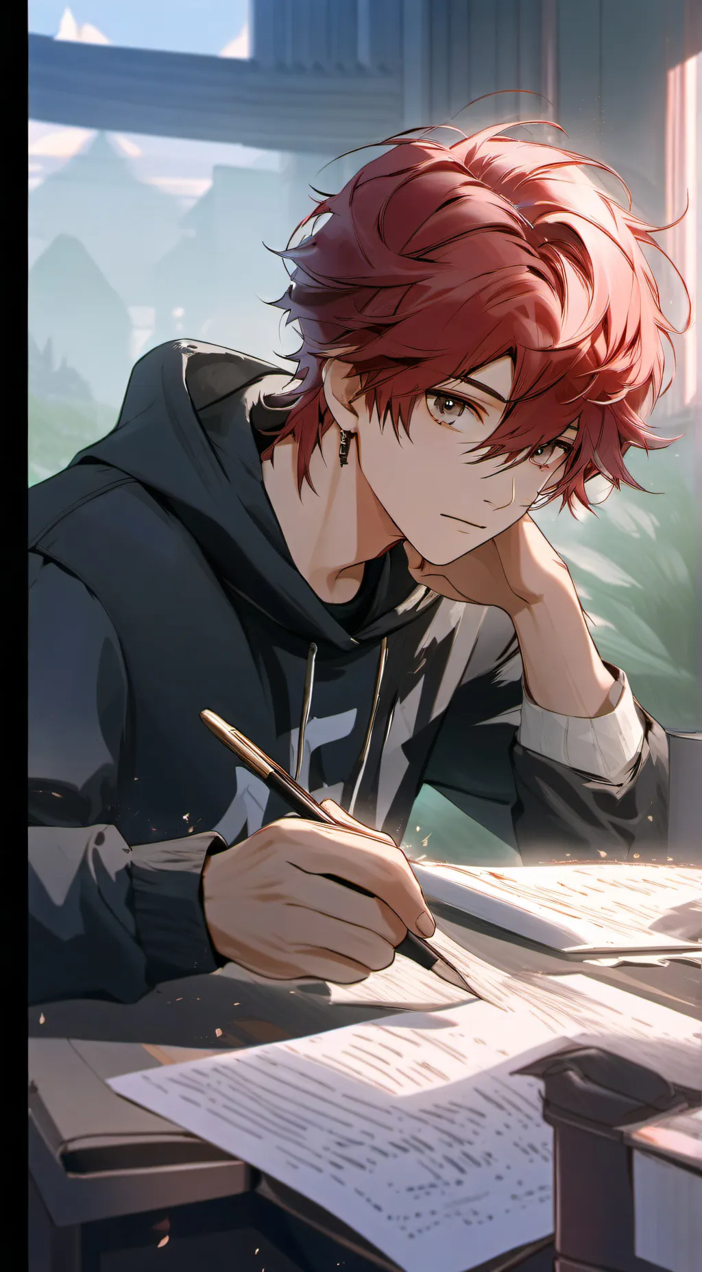 ai character: Ash background