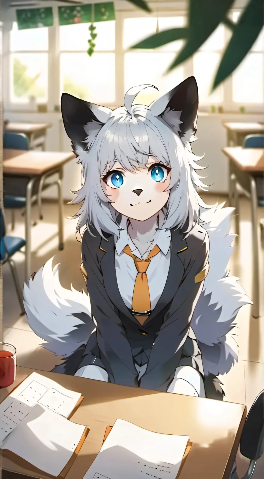 ai character: new school  background