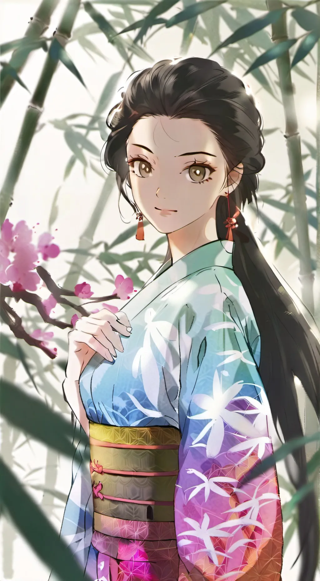 ai character: nezuko  background