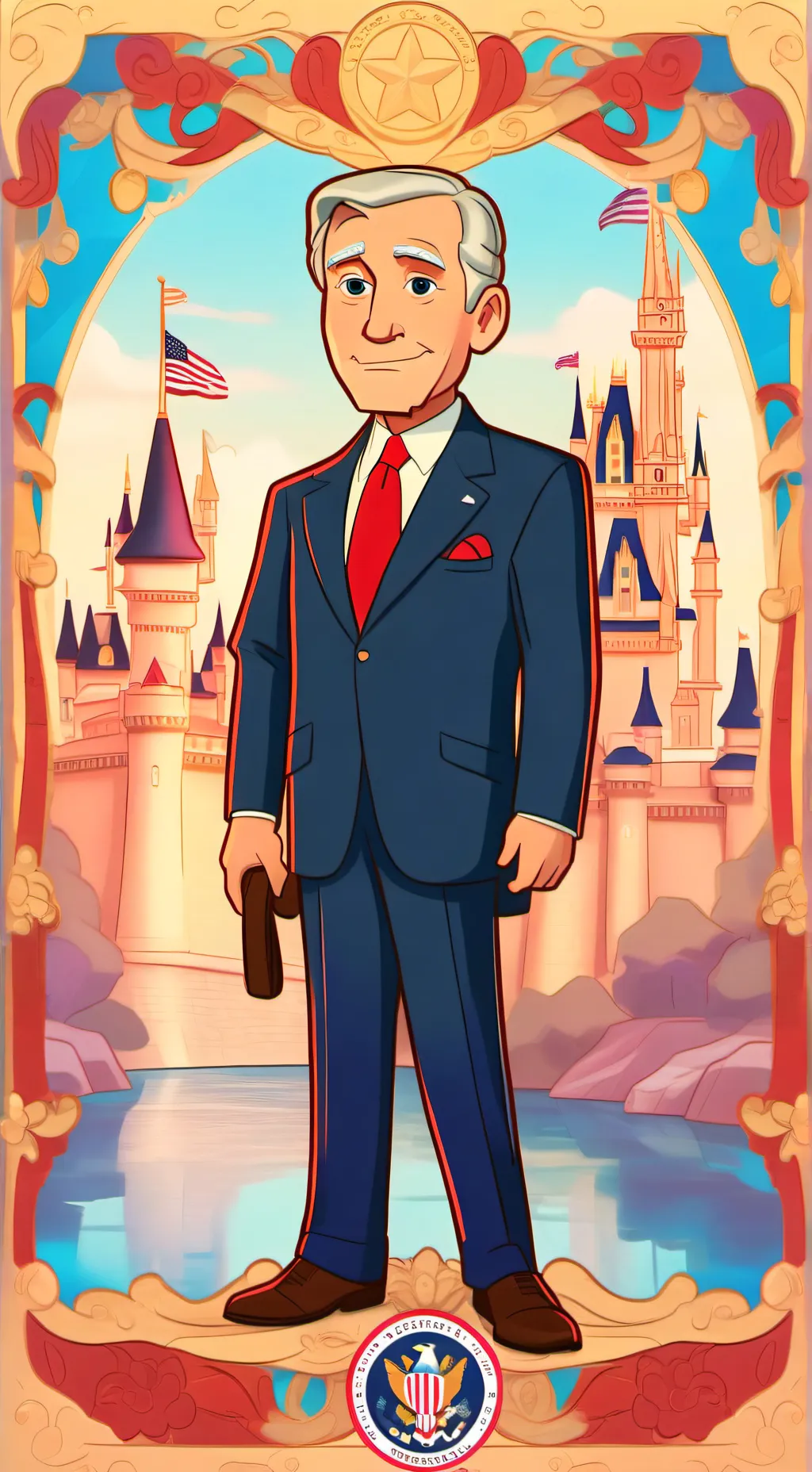 ai character: all president 2025 background