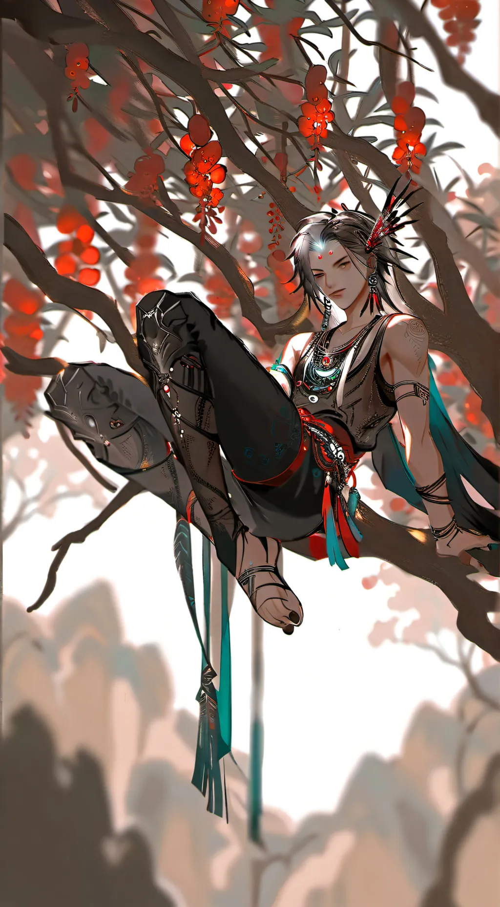 ai character: na zha background