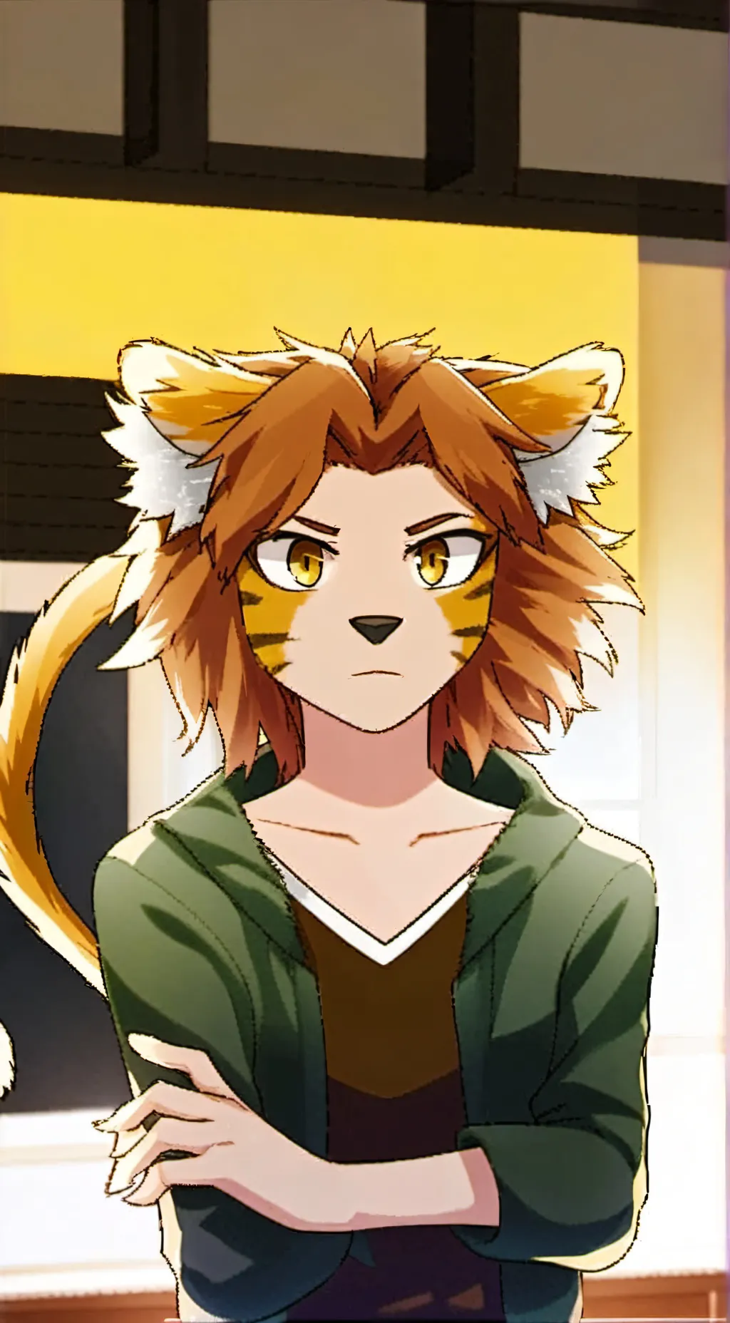 ai character: Lionheart Spirit background