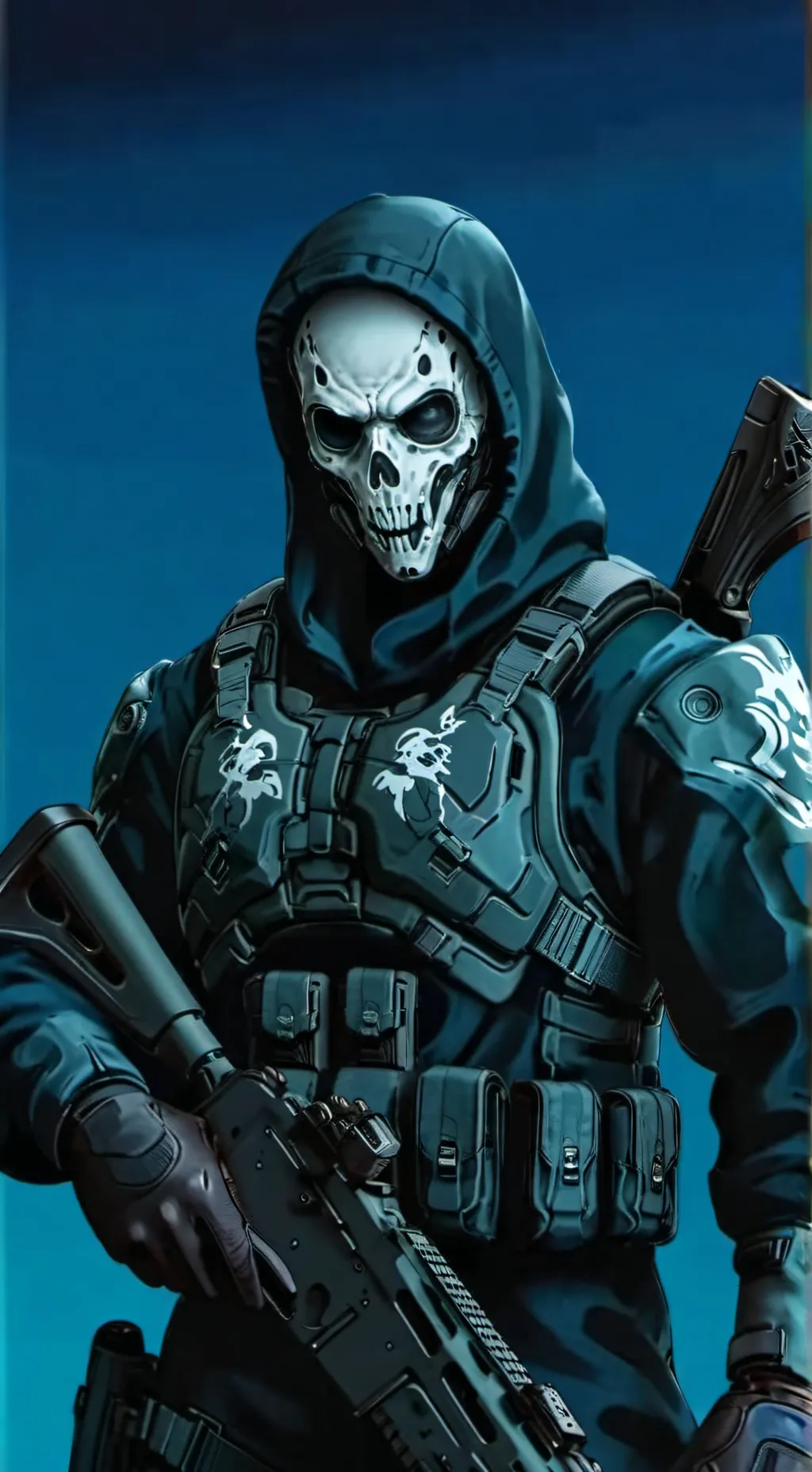 ai character: Ghost C.O.D background