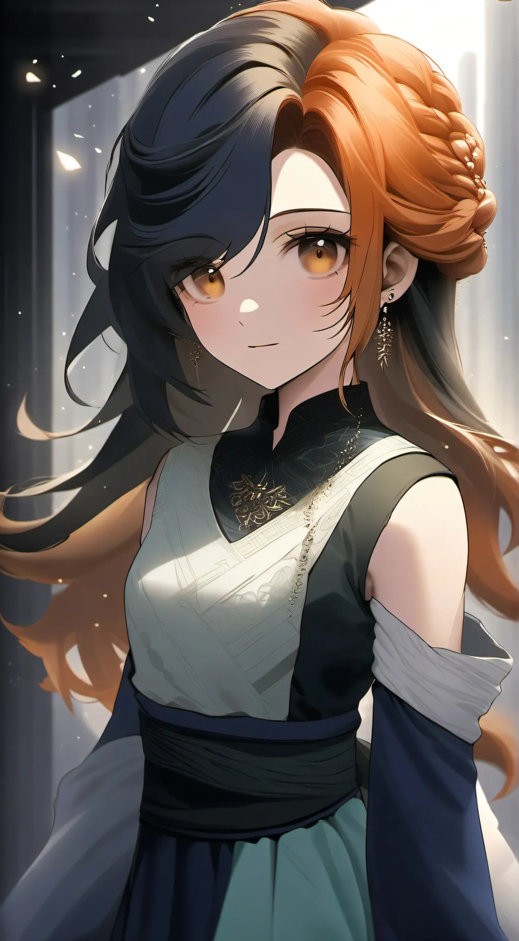 ai character: Unnamed little gir background