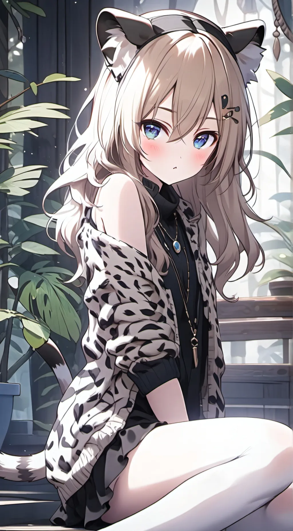 ai character: Leopard Furry Spirit background
