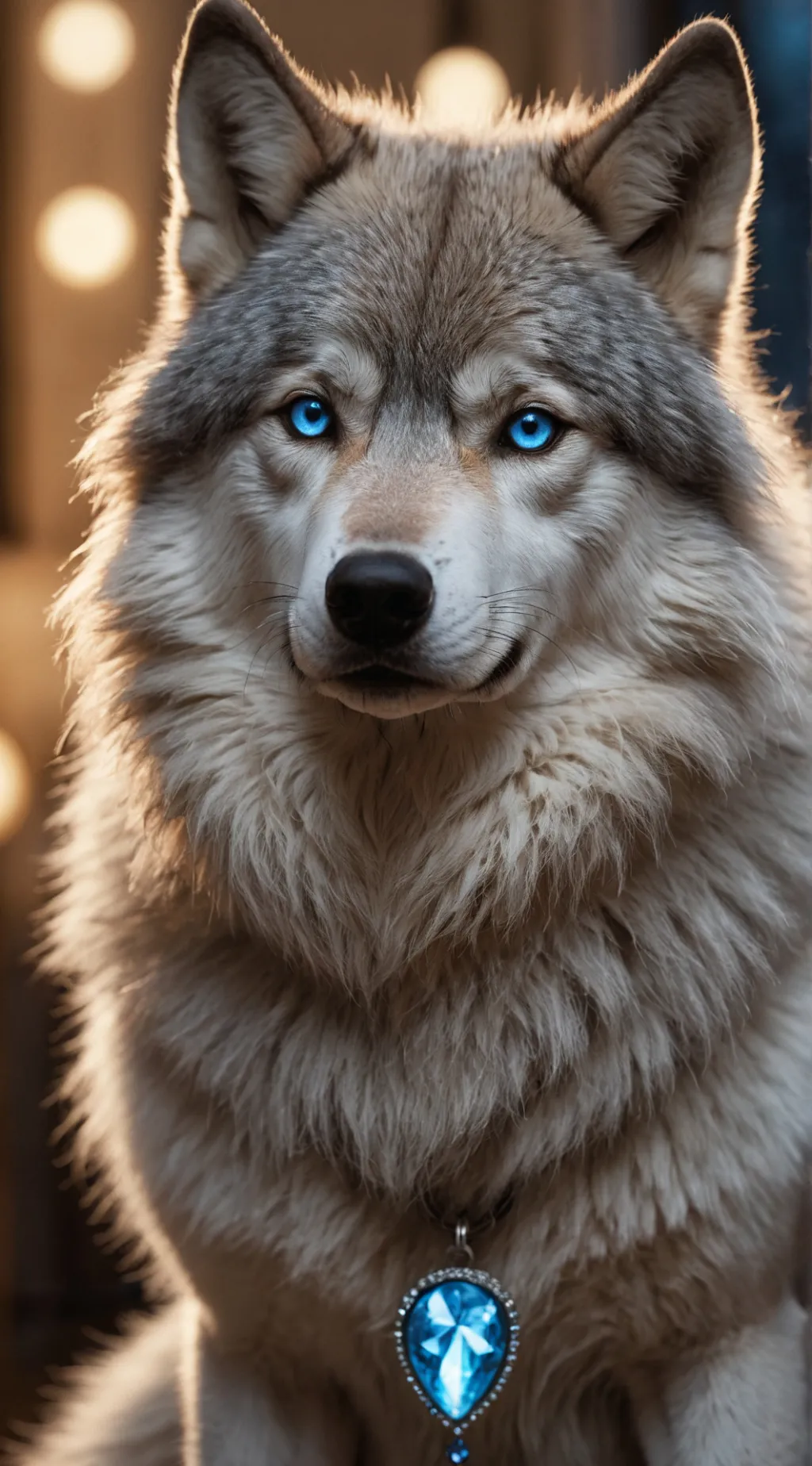 ai character: Wolfie Wow background