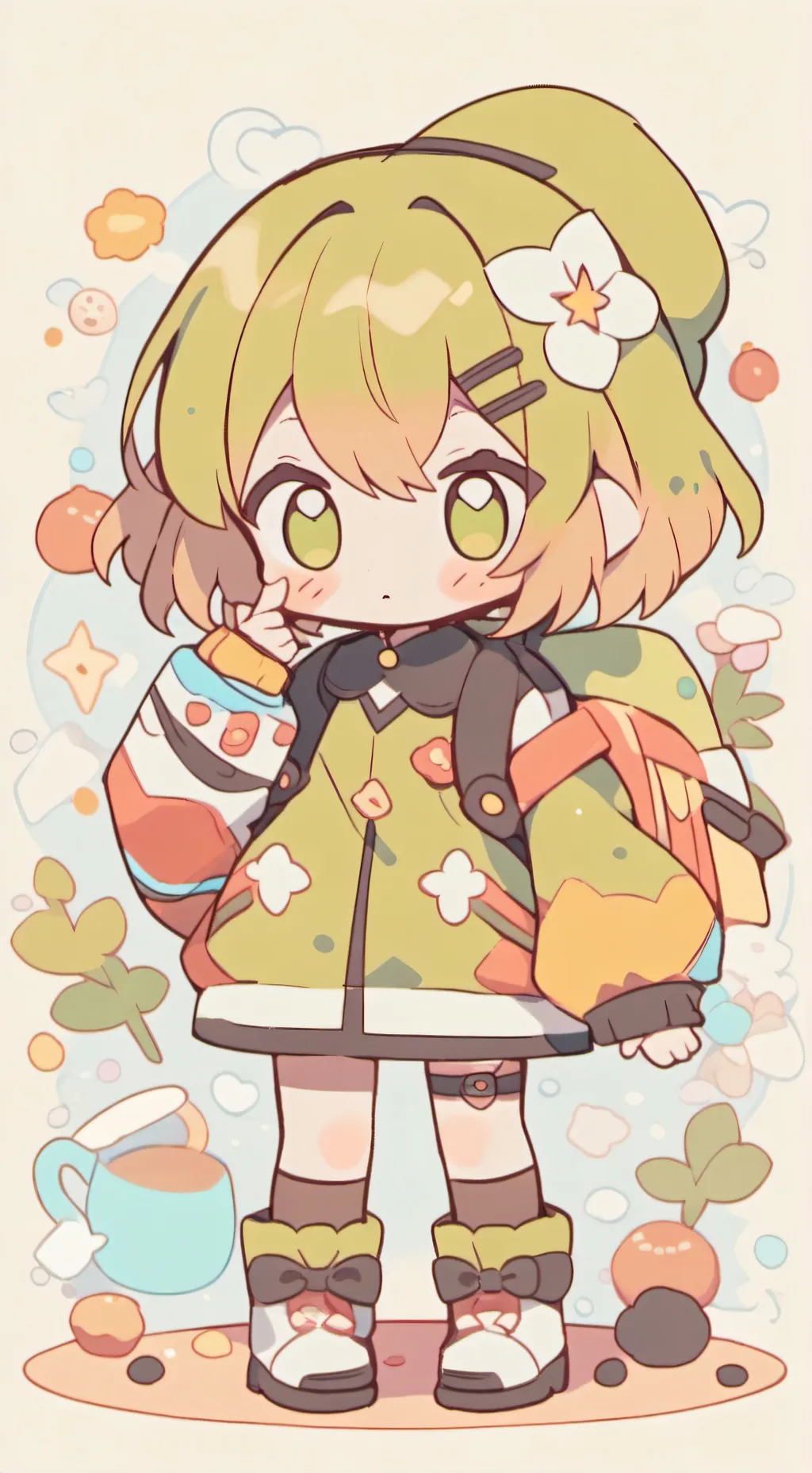 ai character: мармелада background