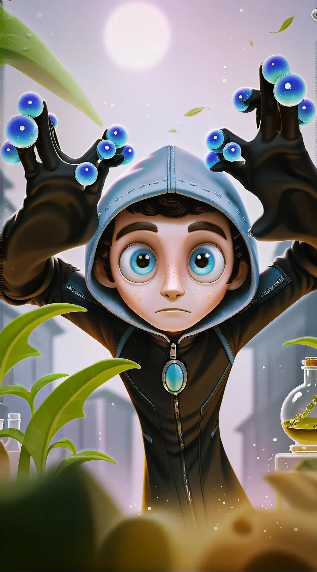 ai character: Blip background