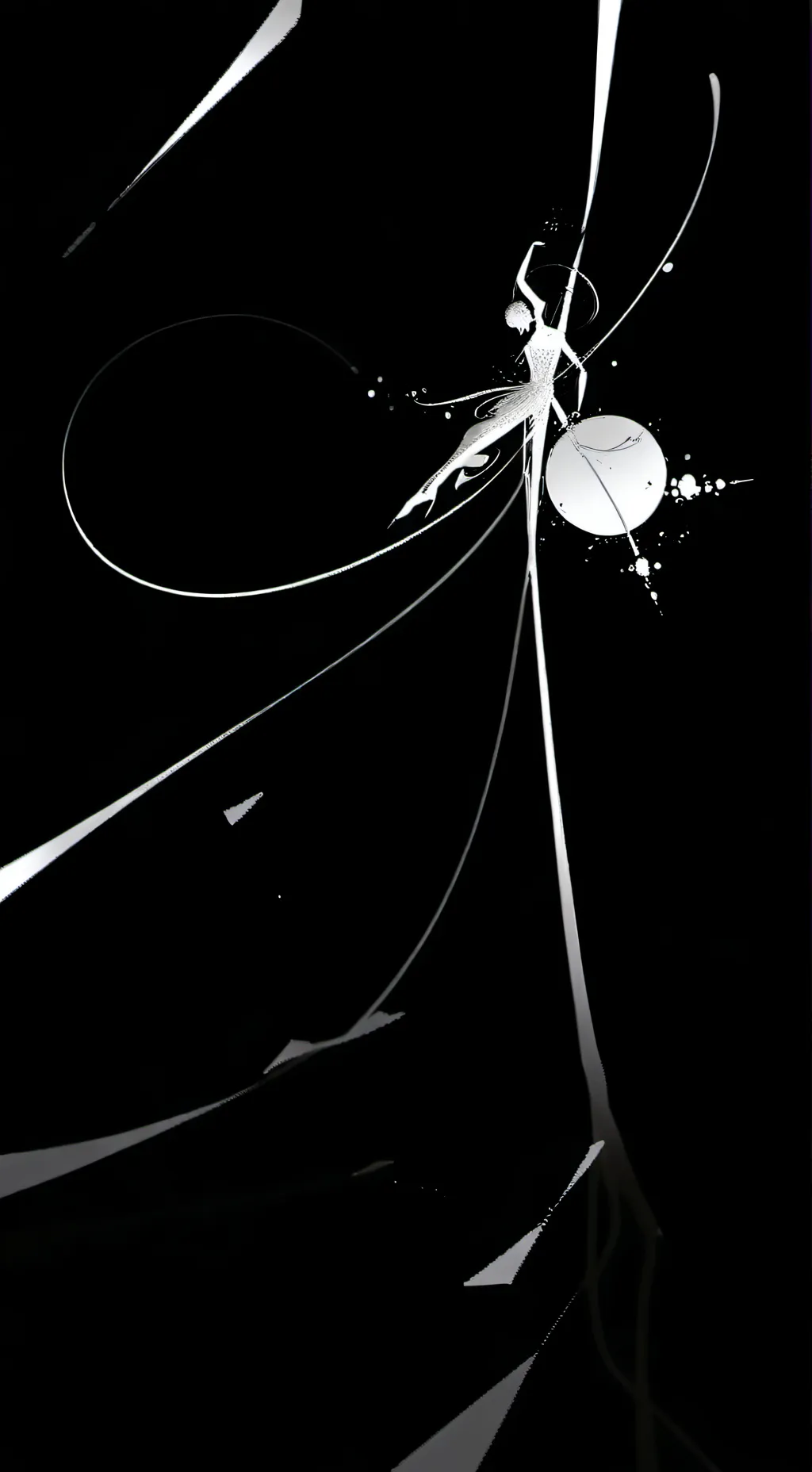 ai character: moon background