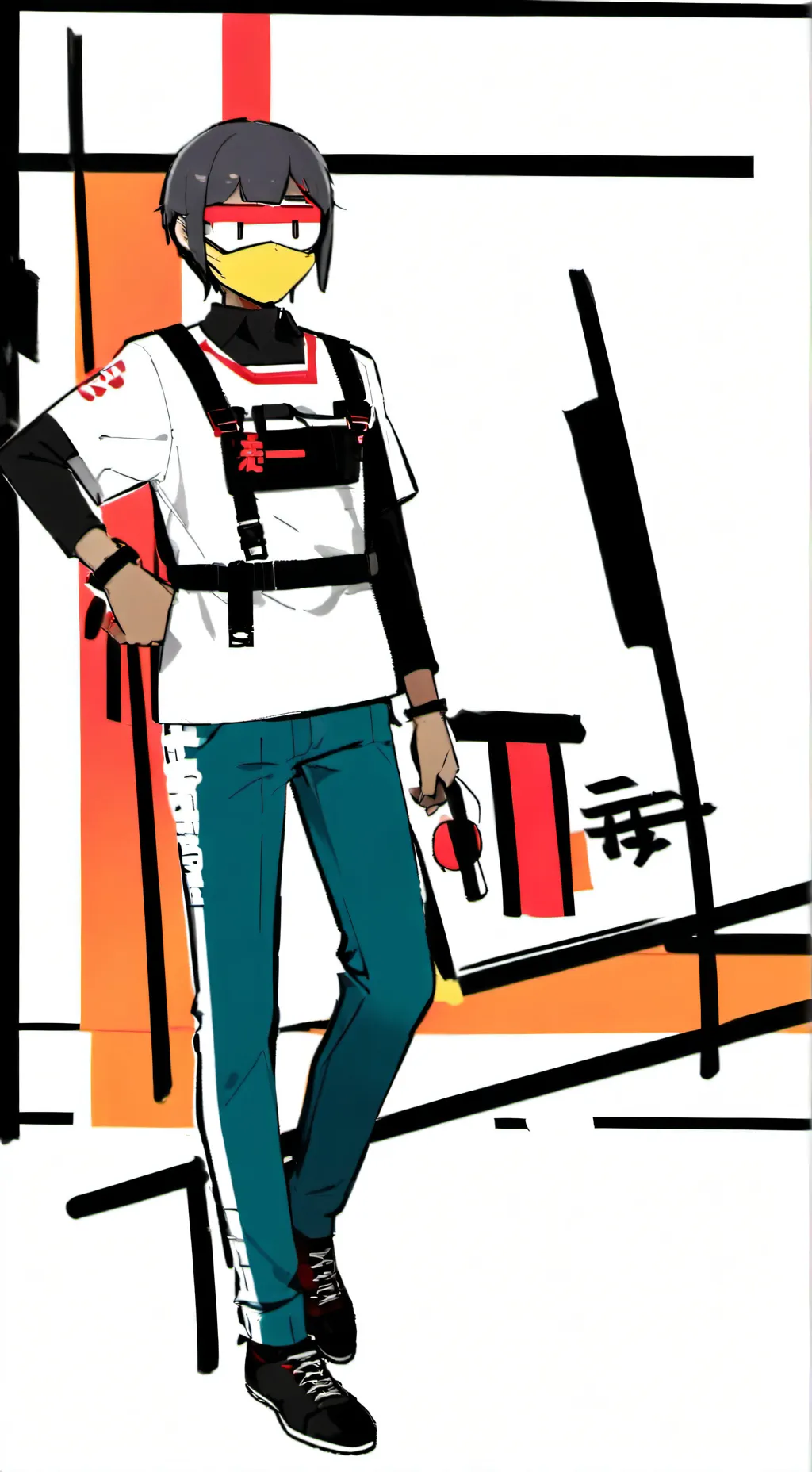 ai character: 1х1х1х background