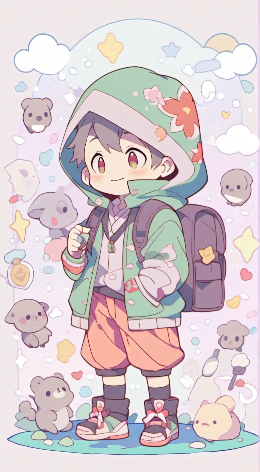 ai character: Макс background