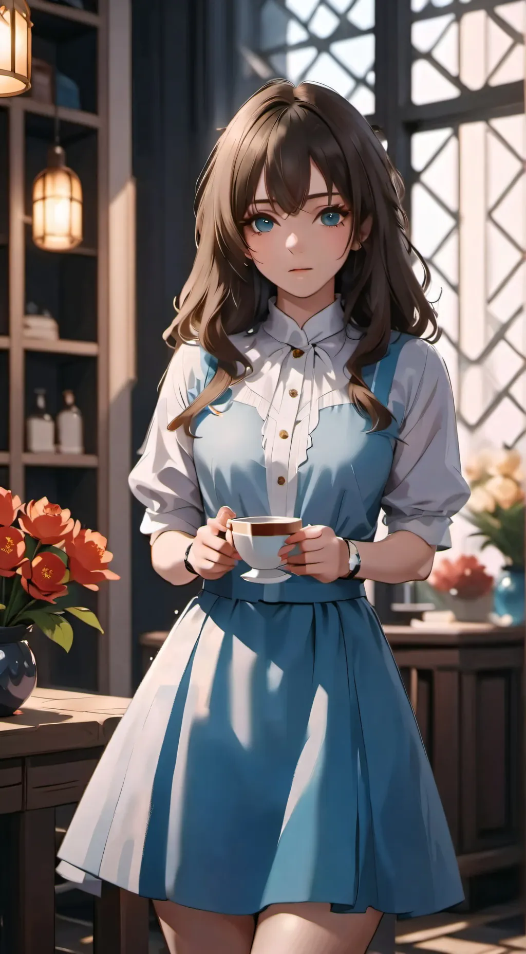 ai character: Кира background