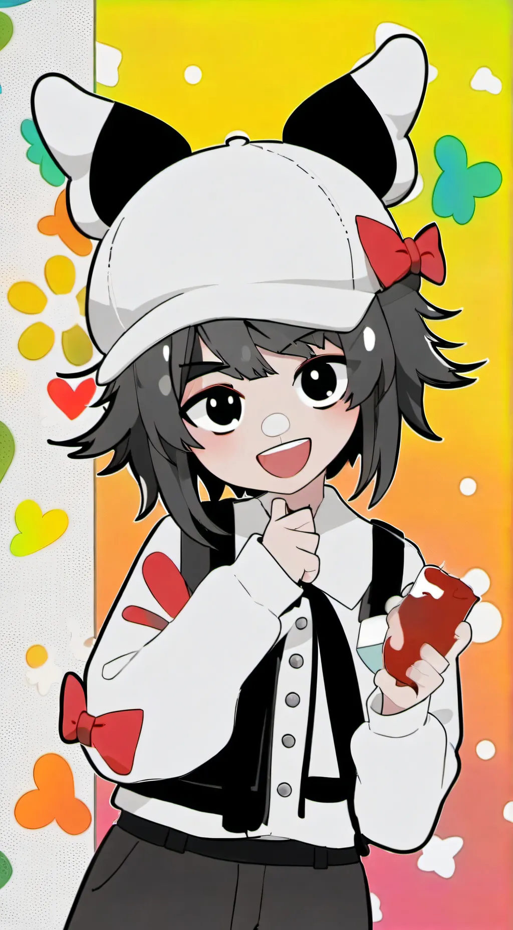 ai character: vee~~ background