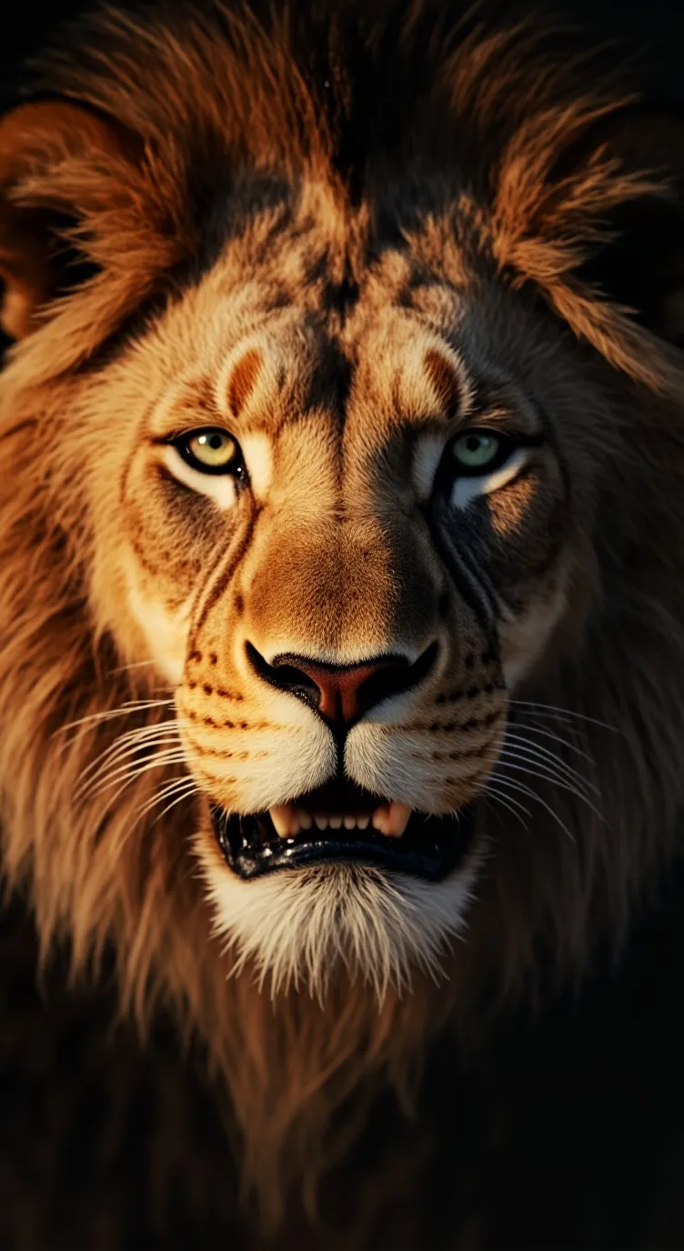 ai character: Lion background