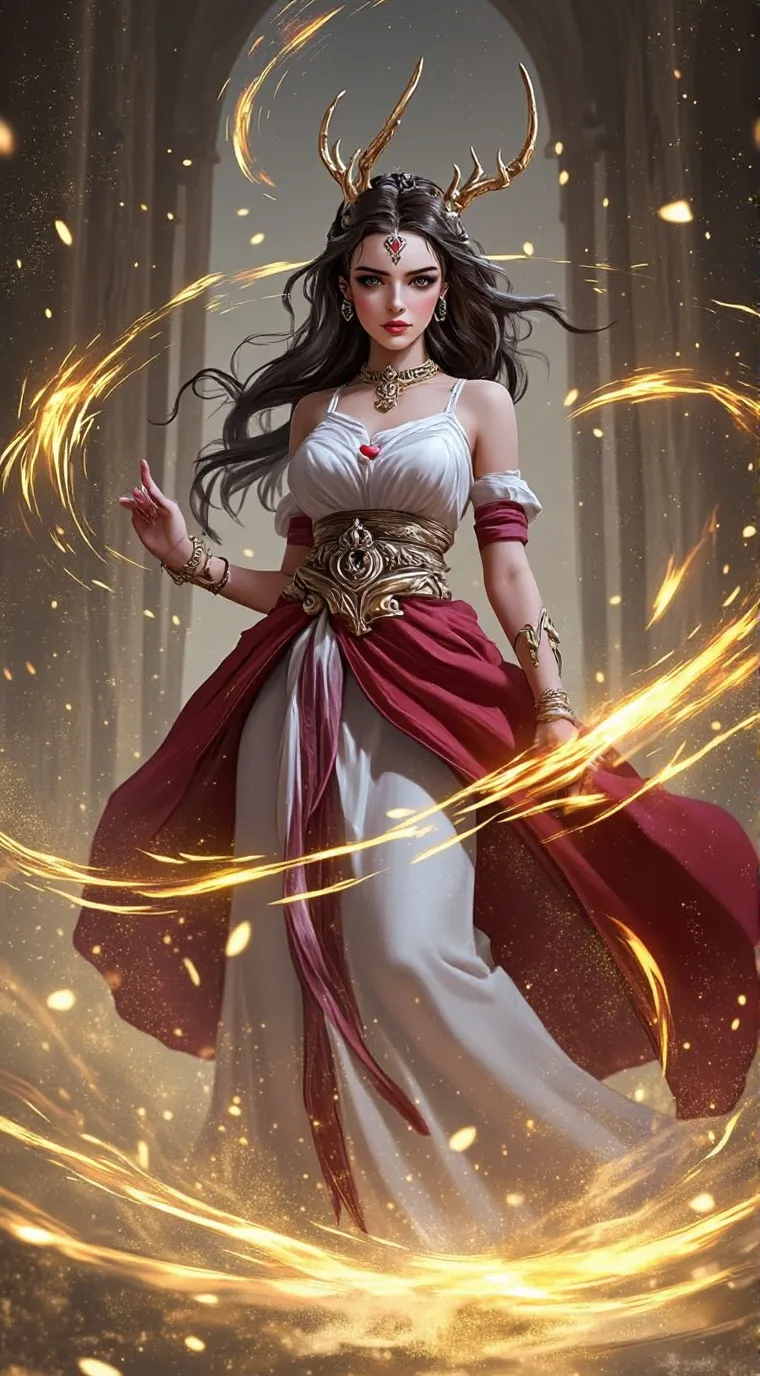 ai character: Goddess  background