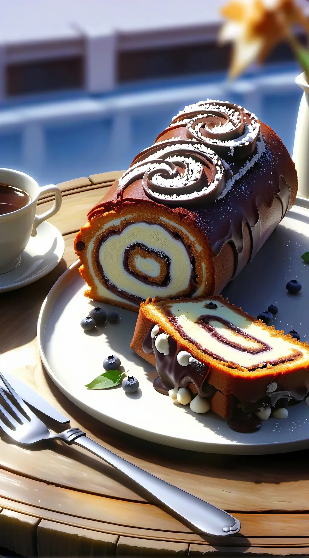 ai character: Fruitcake background