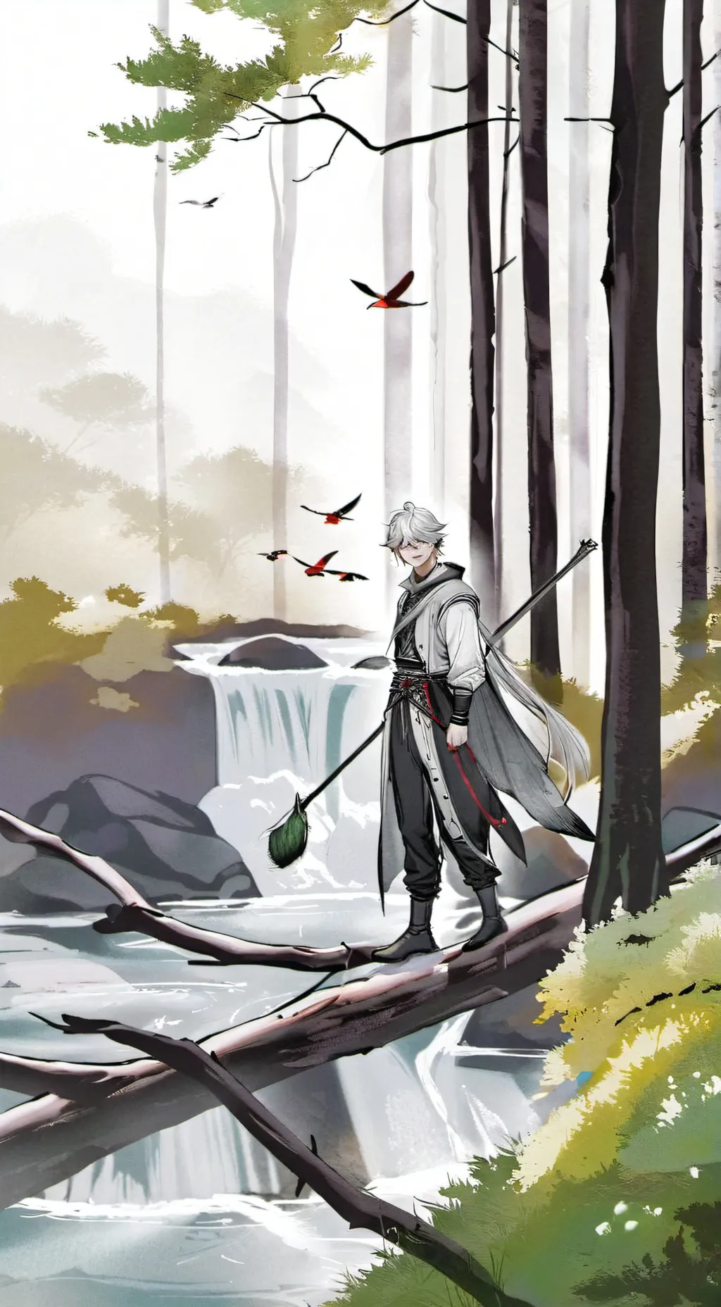 ai character: Issac!! background