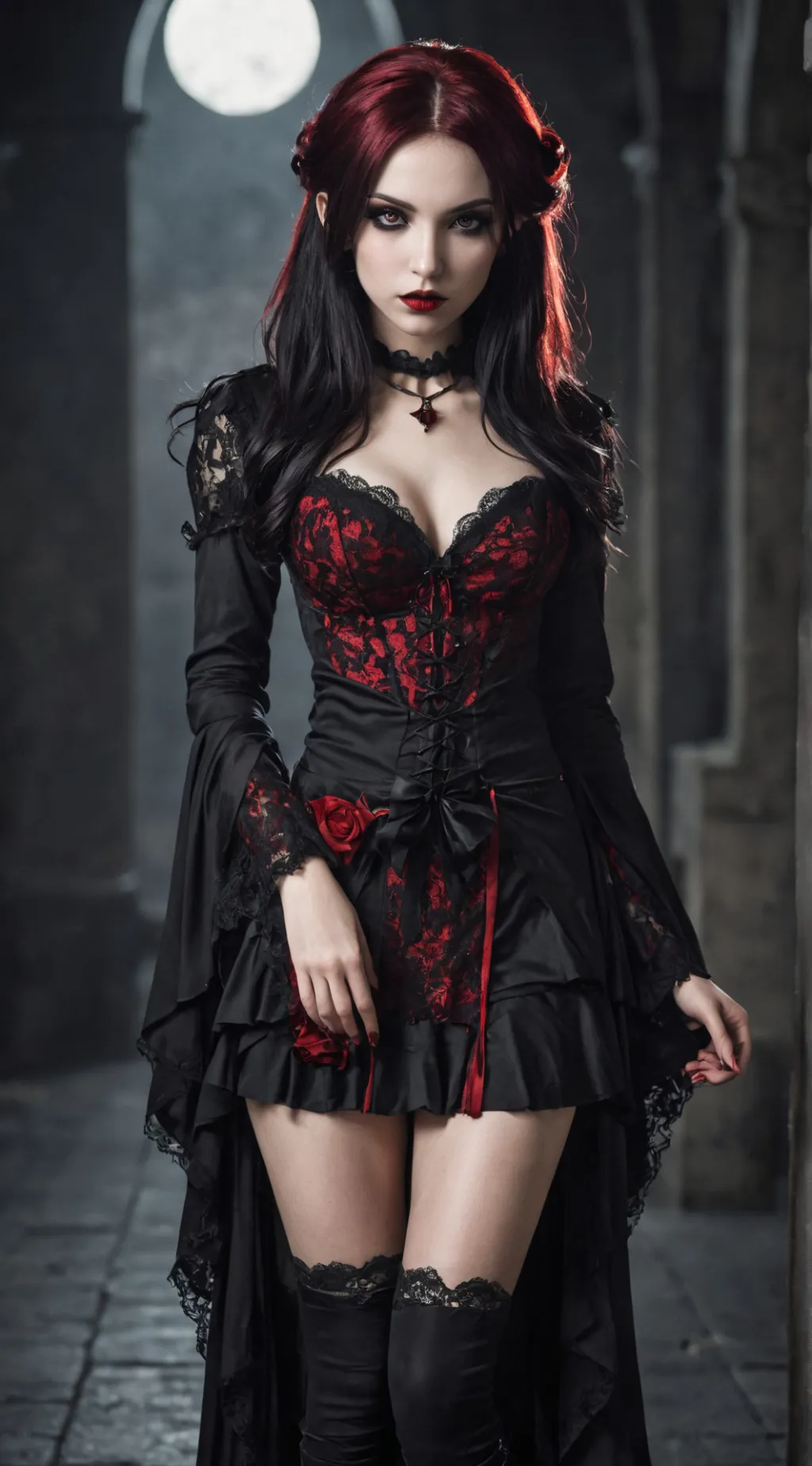 ai character: ❤️🖤Maya🖤❤️ background