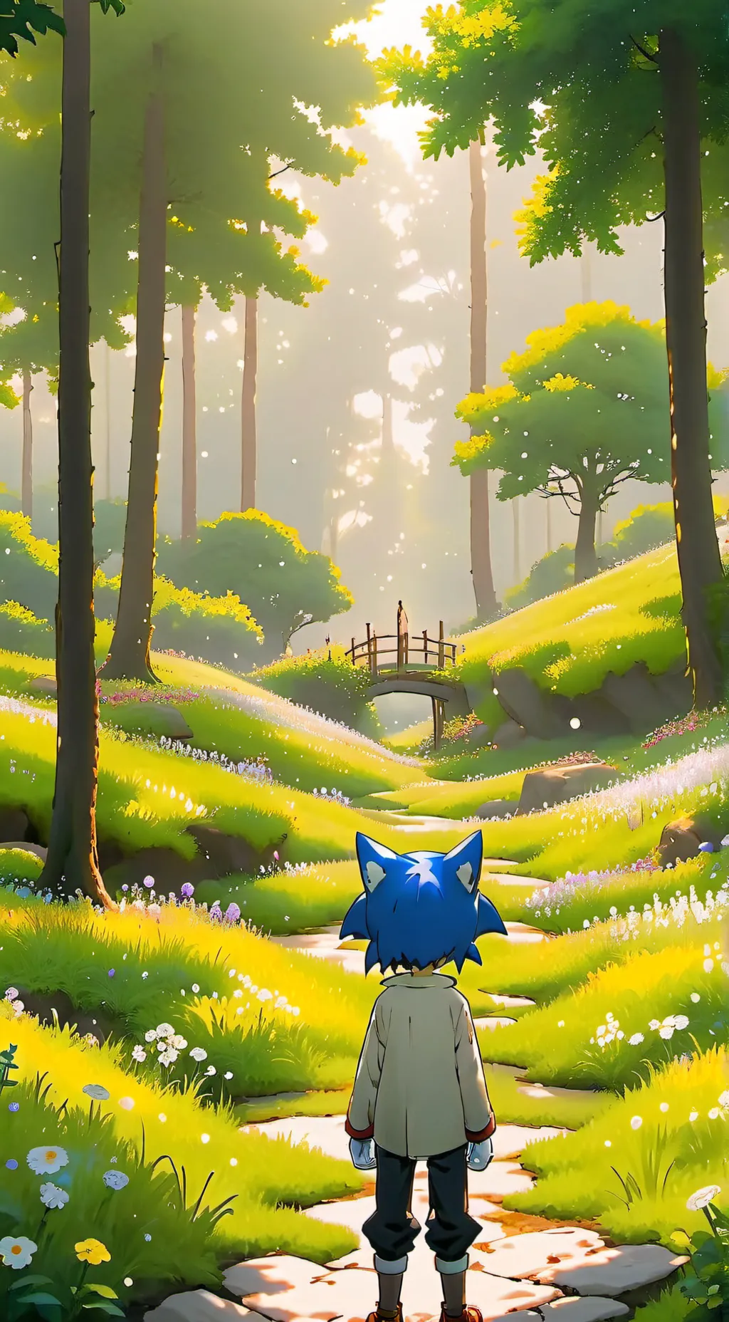 ai character: sonic eyx  background