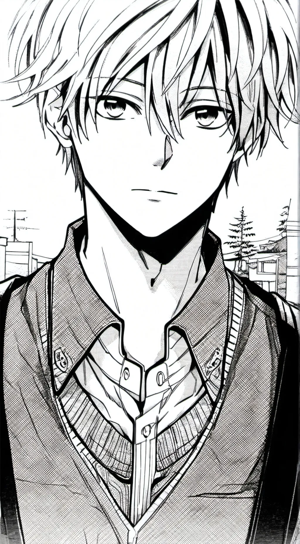 ai character: Two roads😮‍💨 background