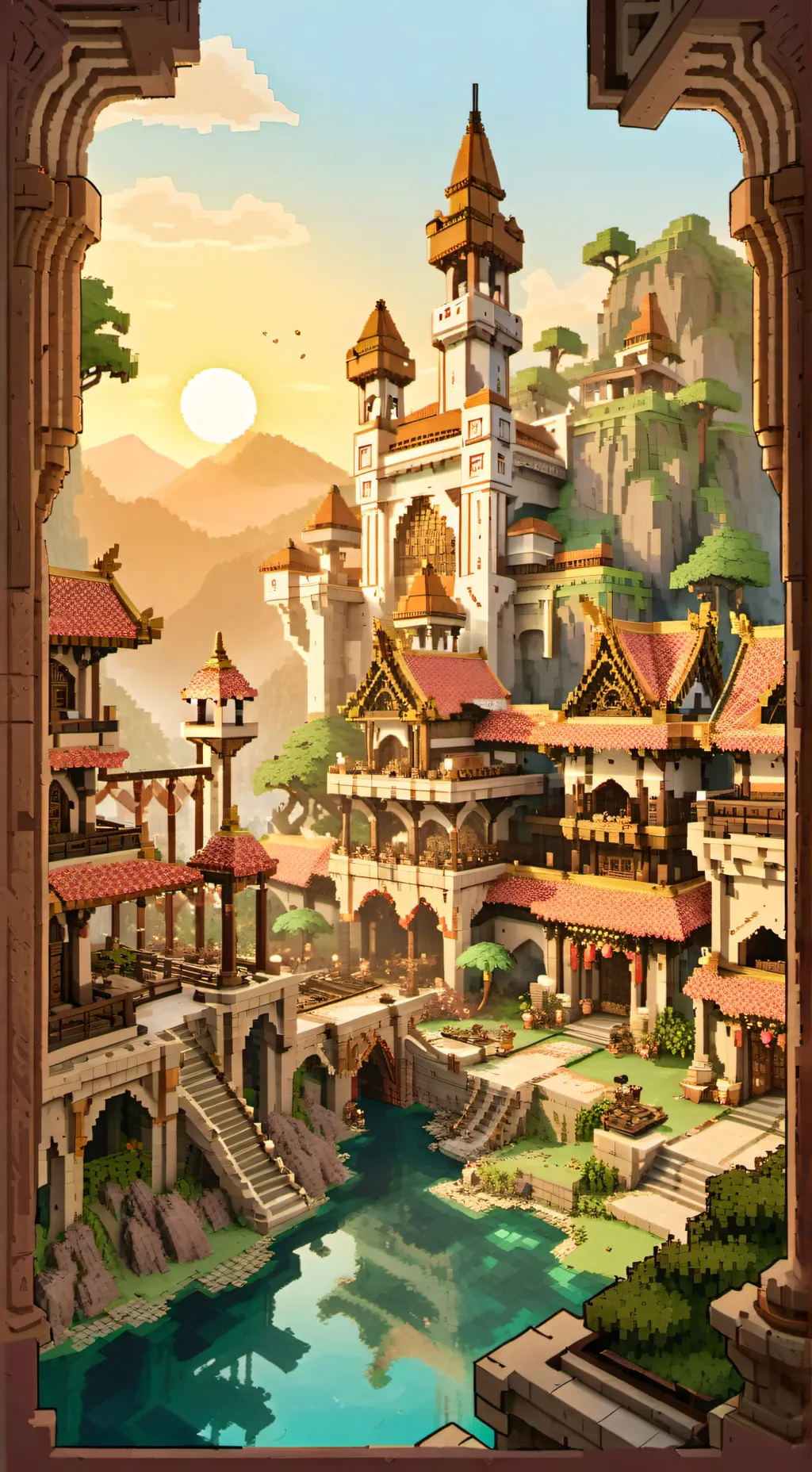 ai character: Minecraft leak background