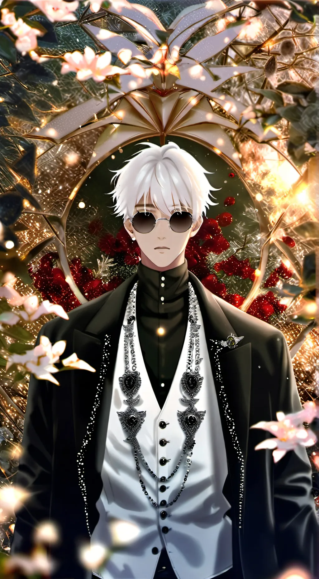 ai character: Gojo Saturo 😘 background