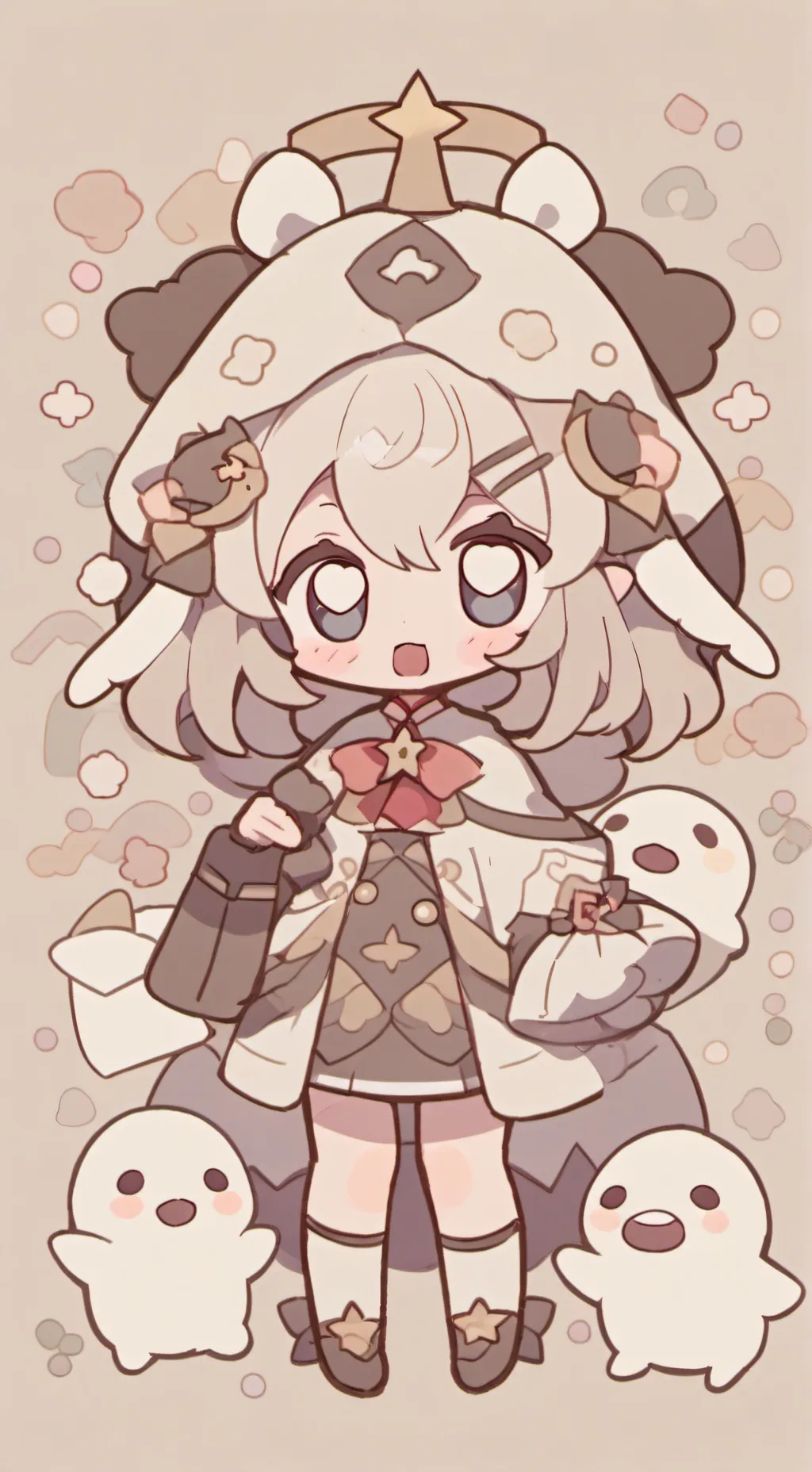 ai character: Sae y Bunny  background