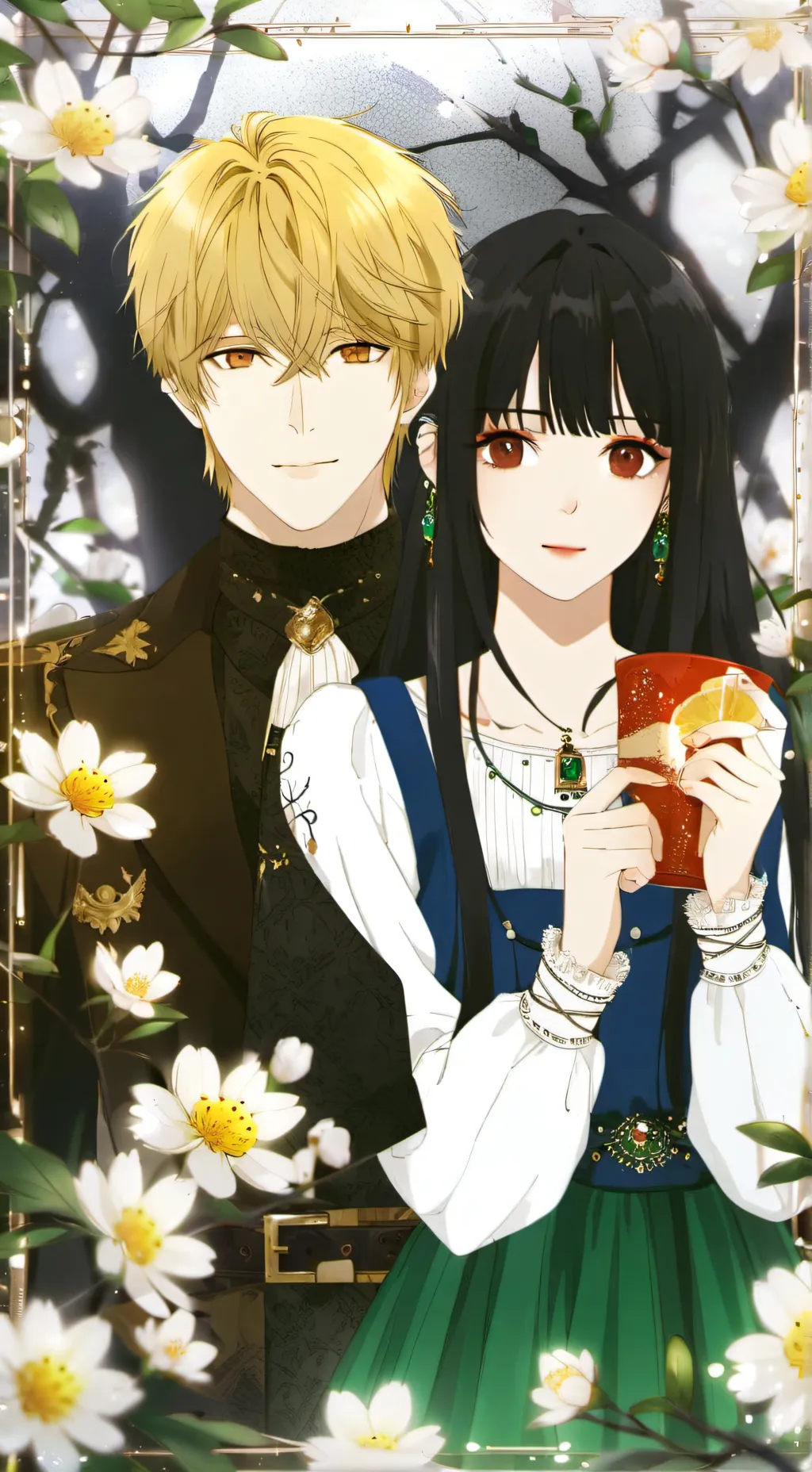 ai character: Sophia y alex background