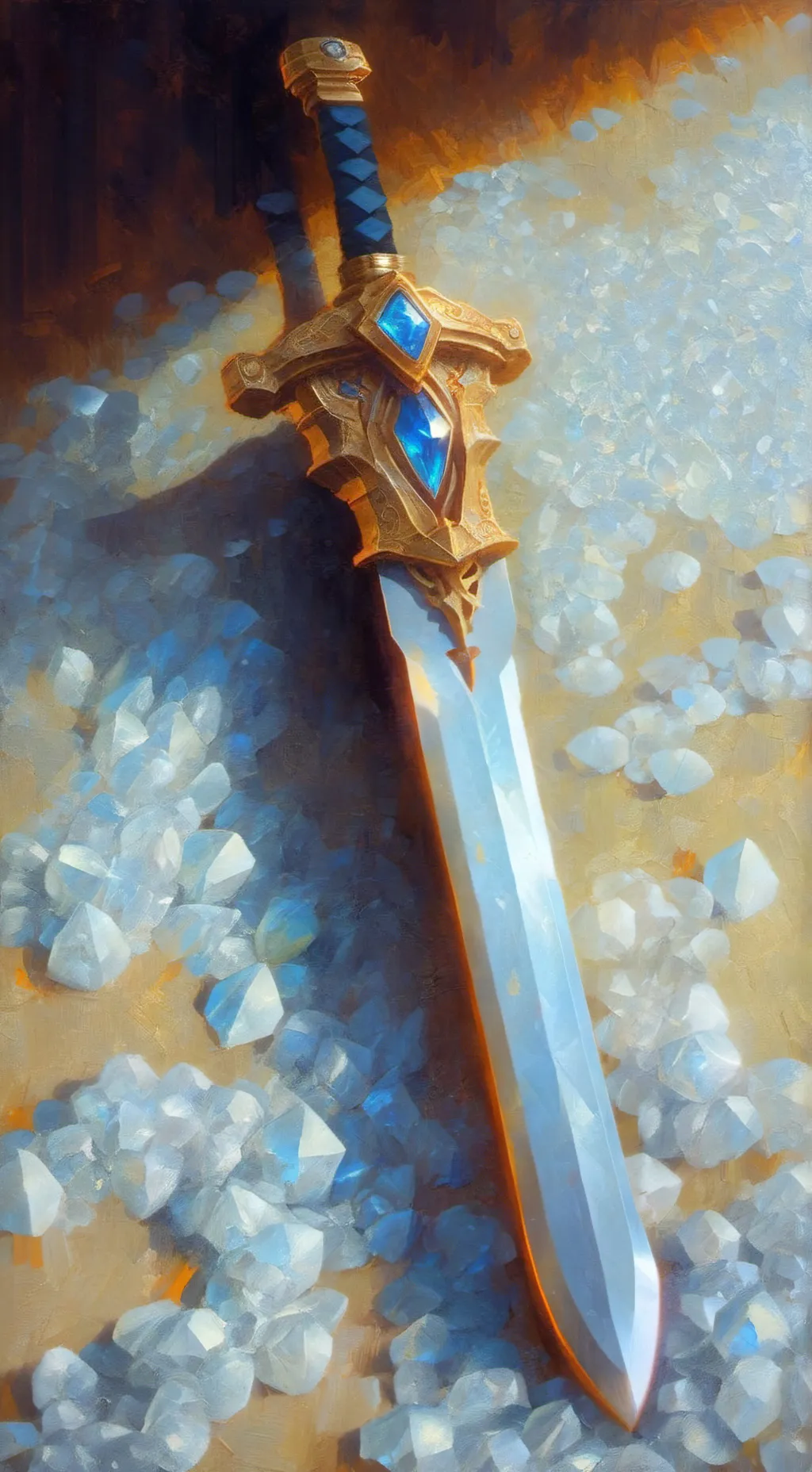 ai character: the diamond sword  background