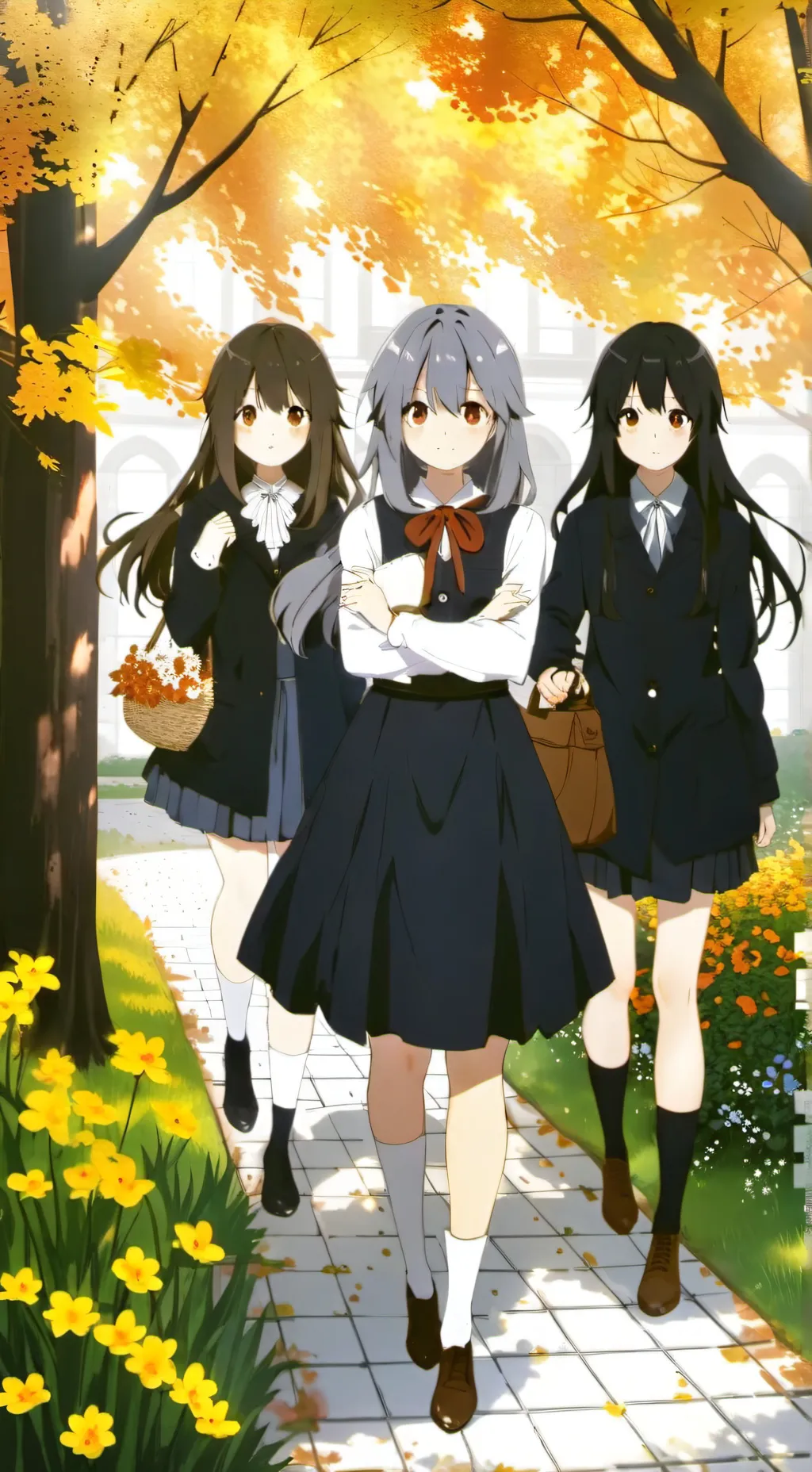 ai character: Filles power background