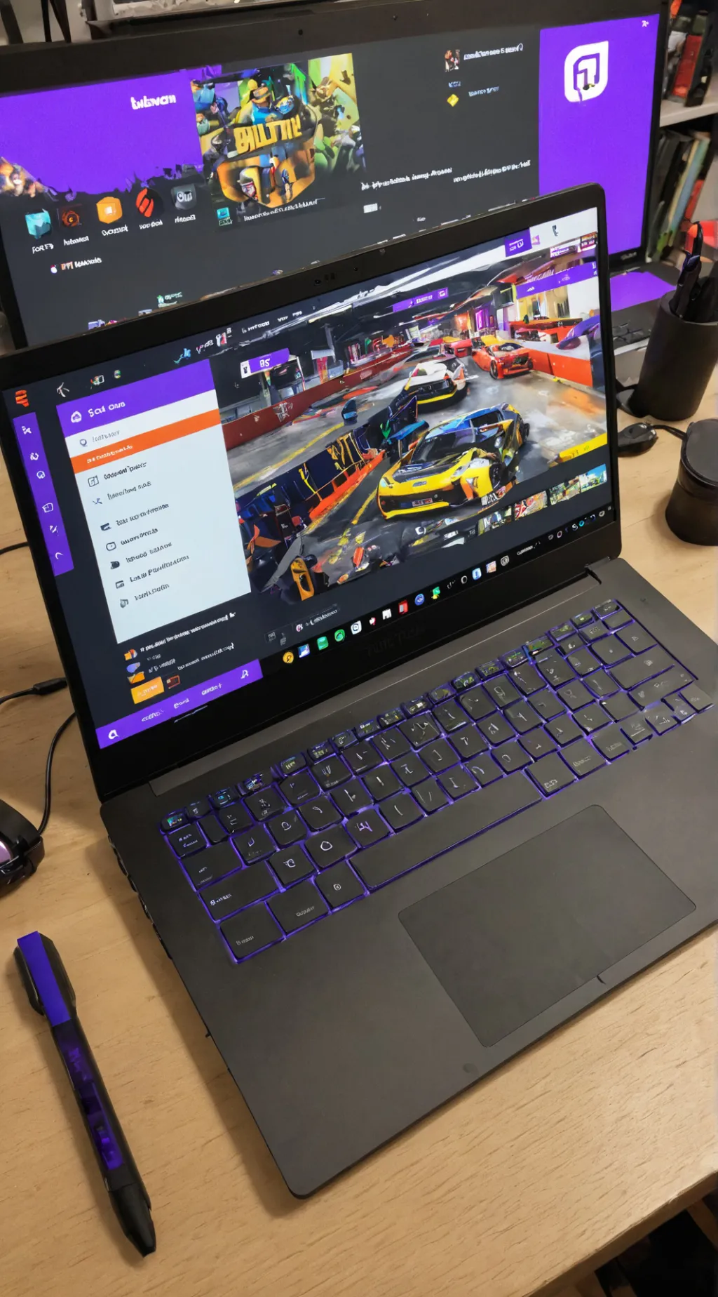 ai character: Streamer life background