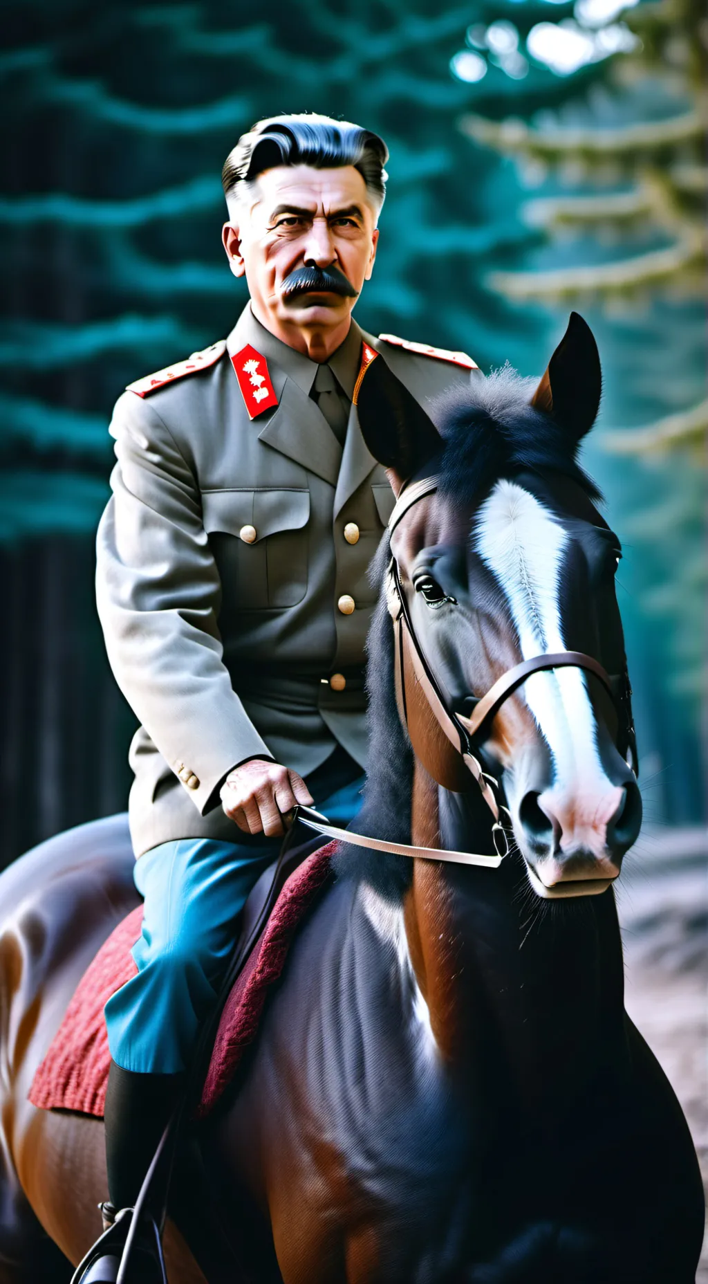 ai character: Joseph stalin  background