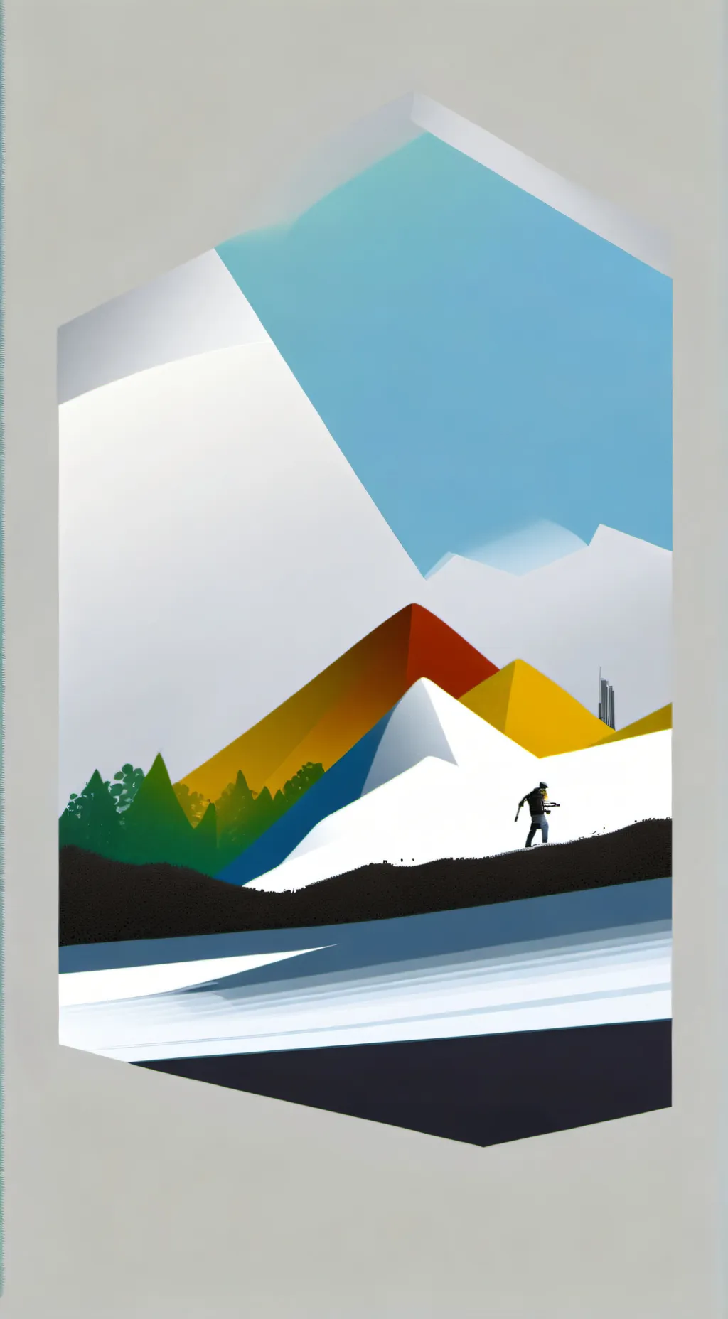 ai character: the mountain wande background