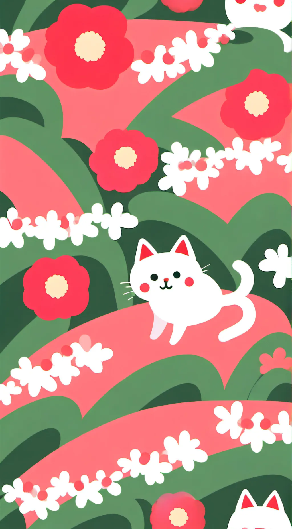 ai character: кошка лан background