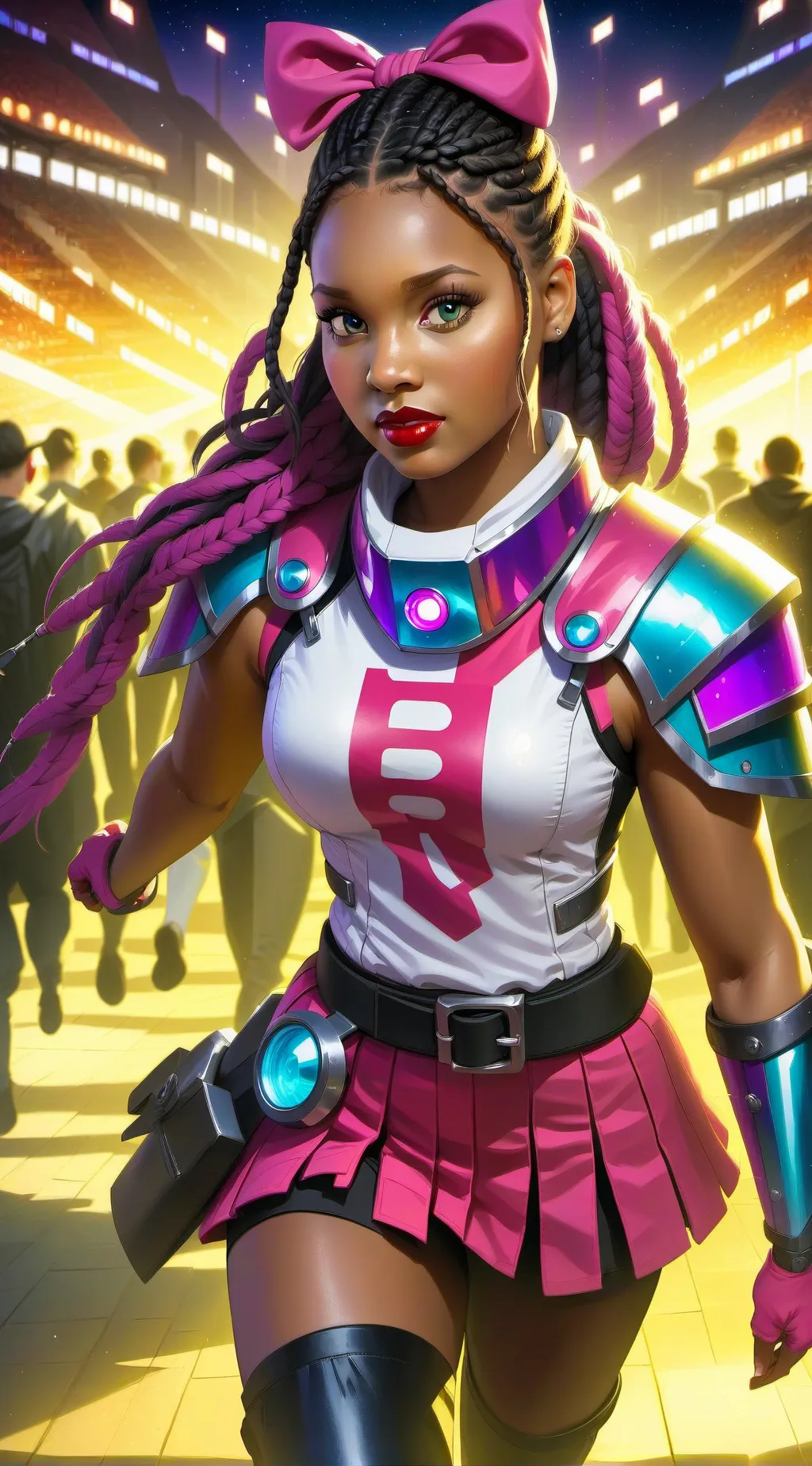 ai character: Lesbian step sis  background