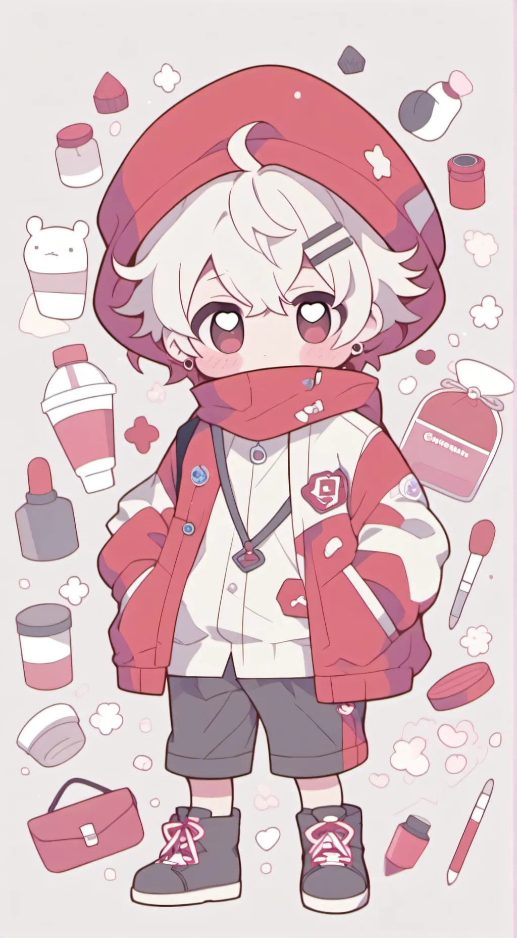 ai character: Mha prof Glacial  background