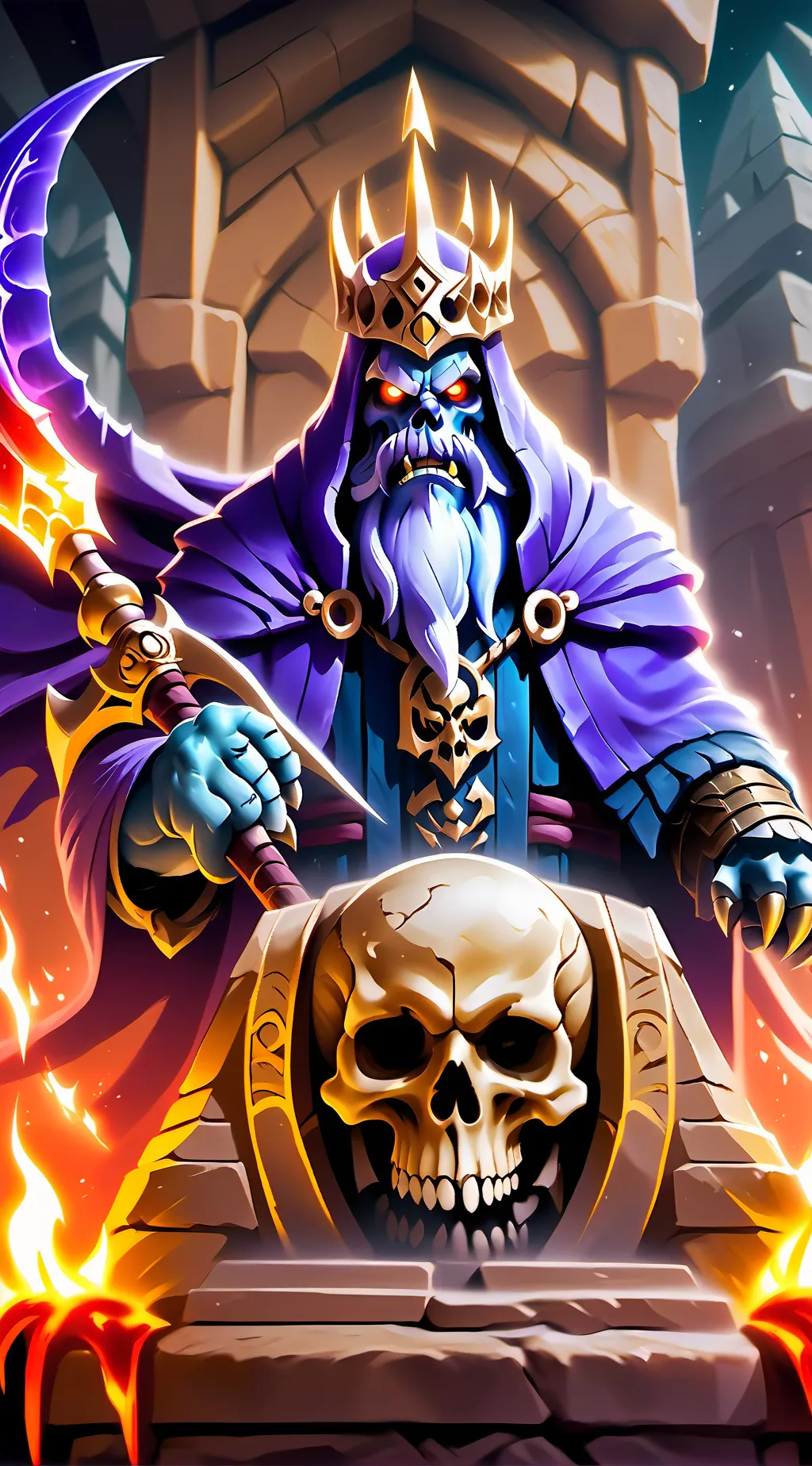 ai character: Ainz Ooal Gown background