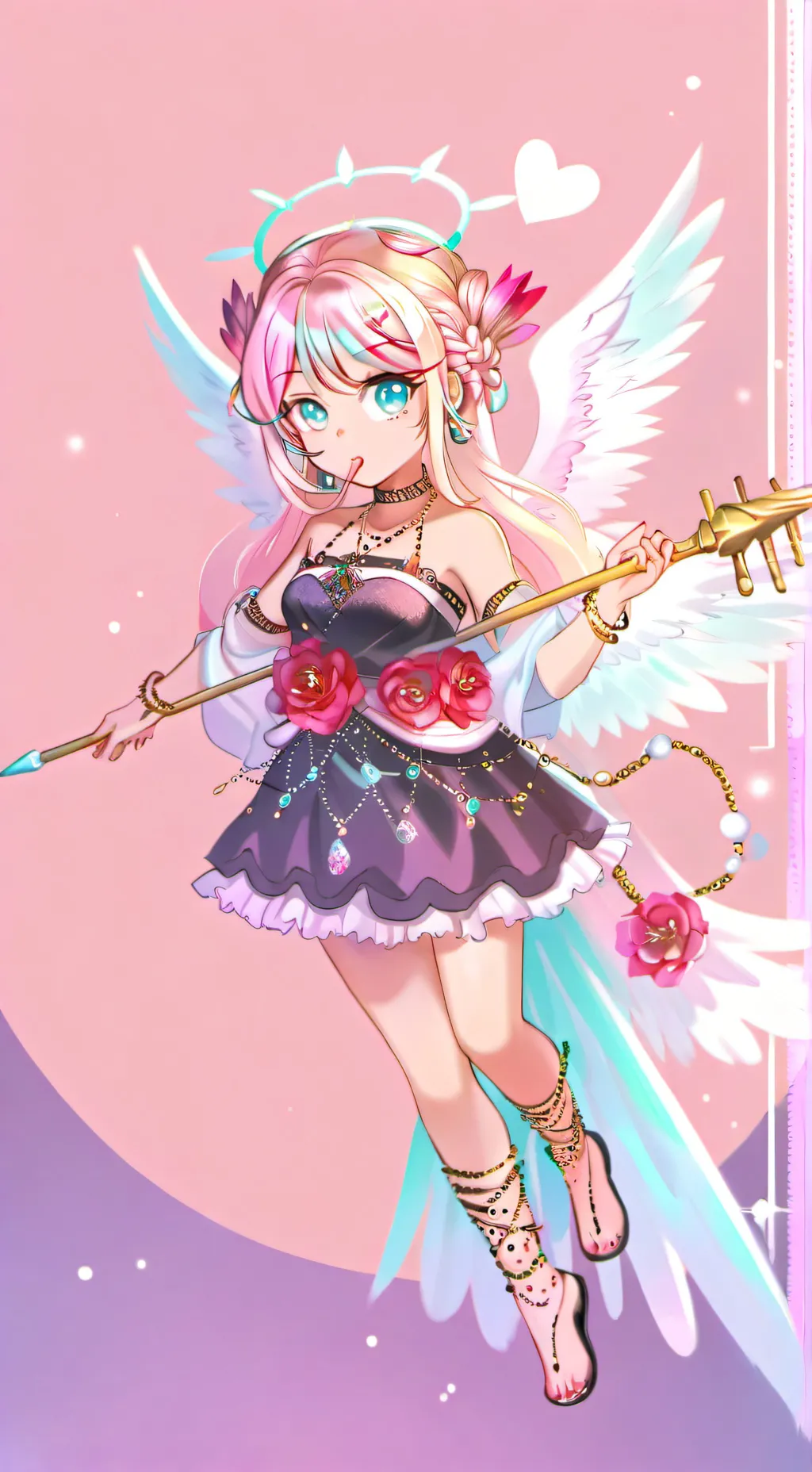 ai character: baby cupid background