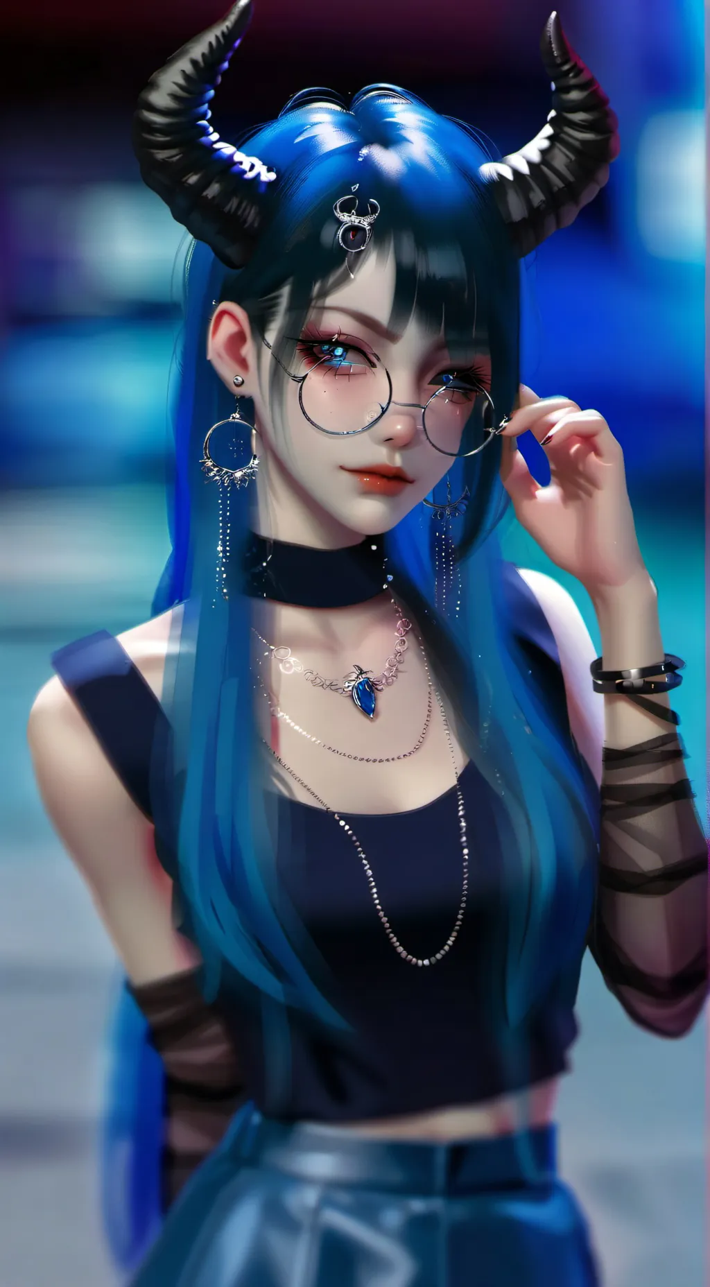 ai character: Miss Amber background