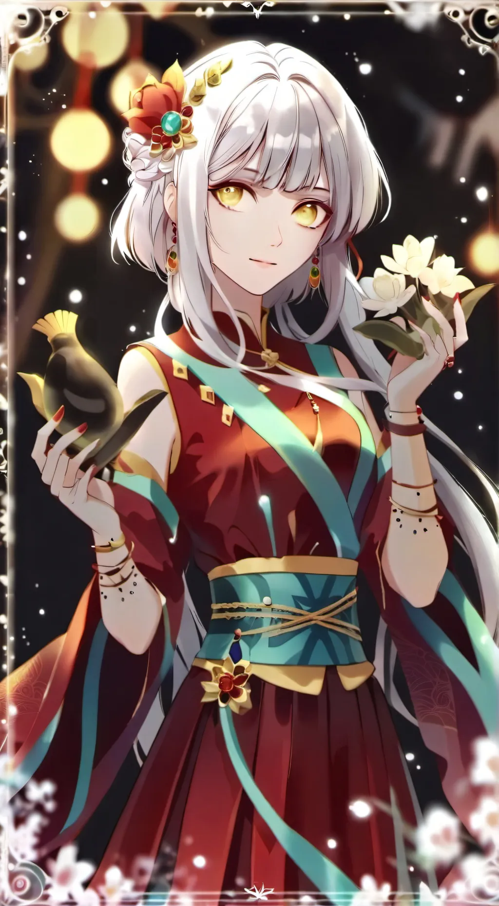 ai character: ELAY pool party  background