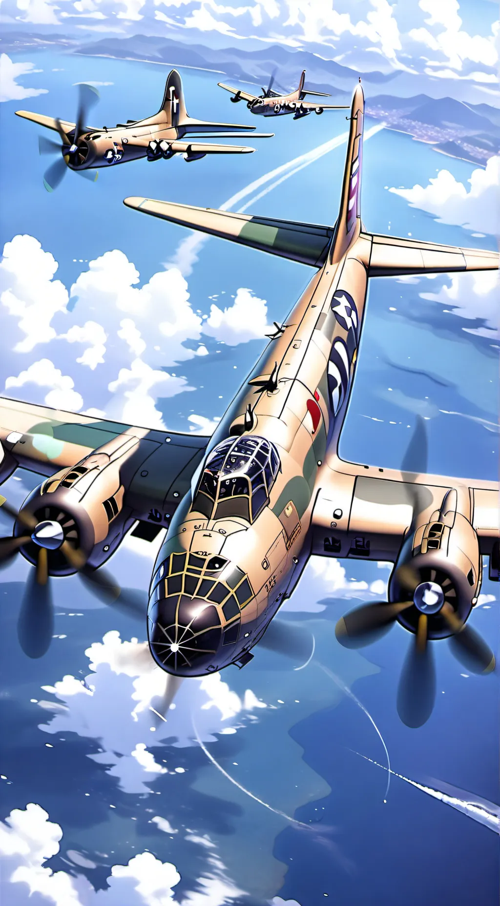 ai character: b-17G-VE background