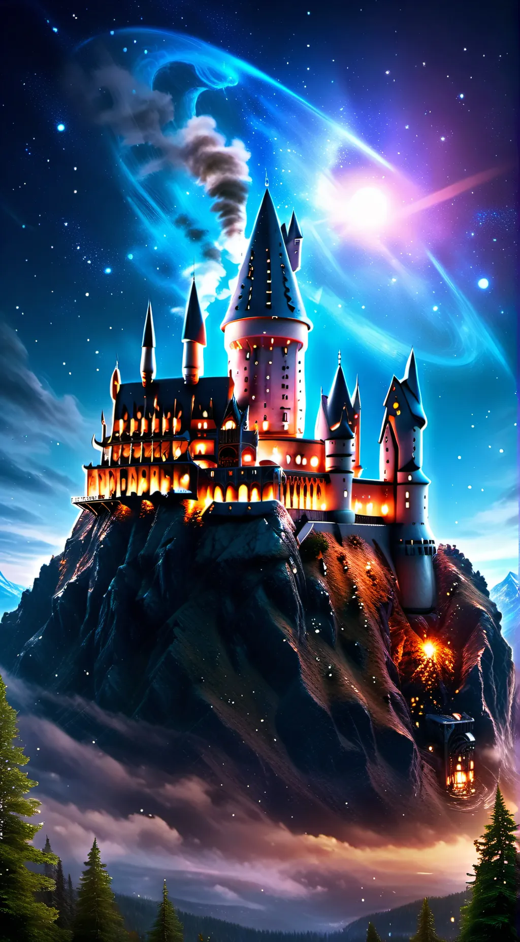 ai character: Deathly hallows  background